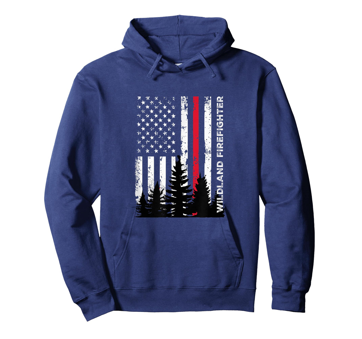 Fireman Patriotic American Flag Quote Wildland Firefighter T-Shirt