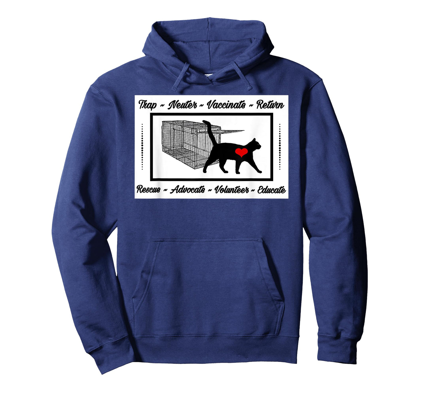 For the Love of Cats Designs CAT RESCUE TNR ANIMAL RESCUE VOLUNTEER TRAP NEUTER RETURN T-Shirt