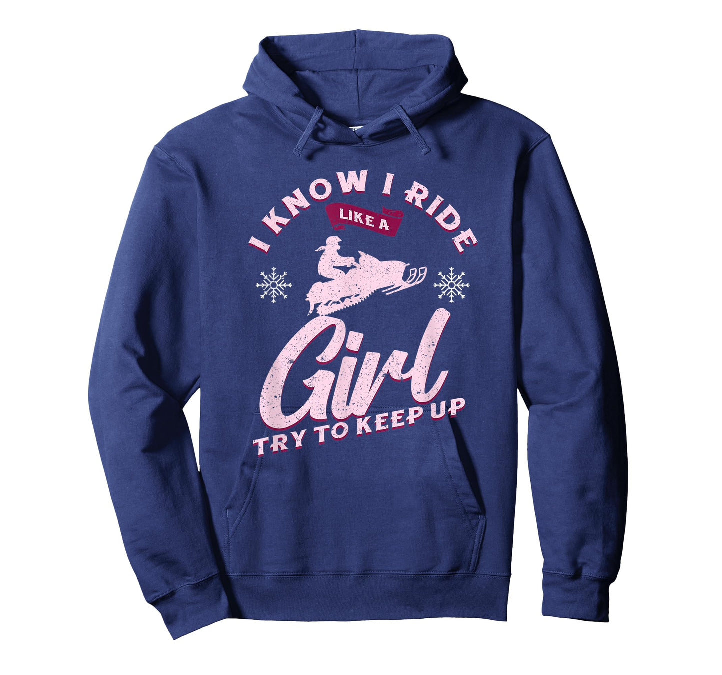 Snowmobile Ride Like A Girl Women's Winter Sports Motor Sled T-Shirt