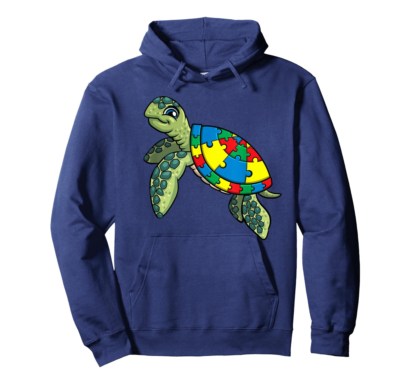 Turtle Puzzle Pieces For Autism Awareness Kids Women Teacher T-Shirt