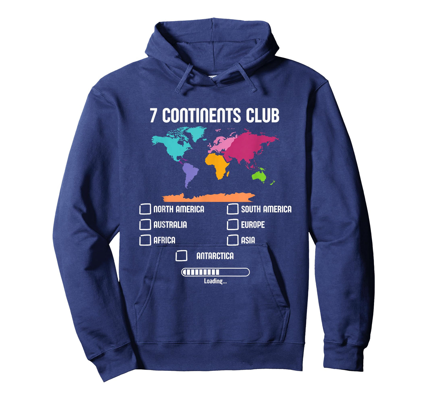 World Traveler Seven Continents 7 Continents Club Loading T-Shirt