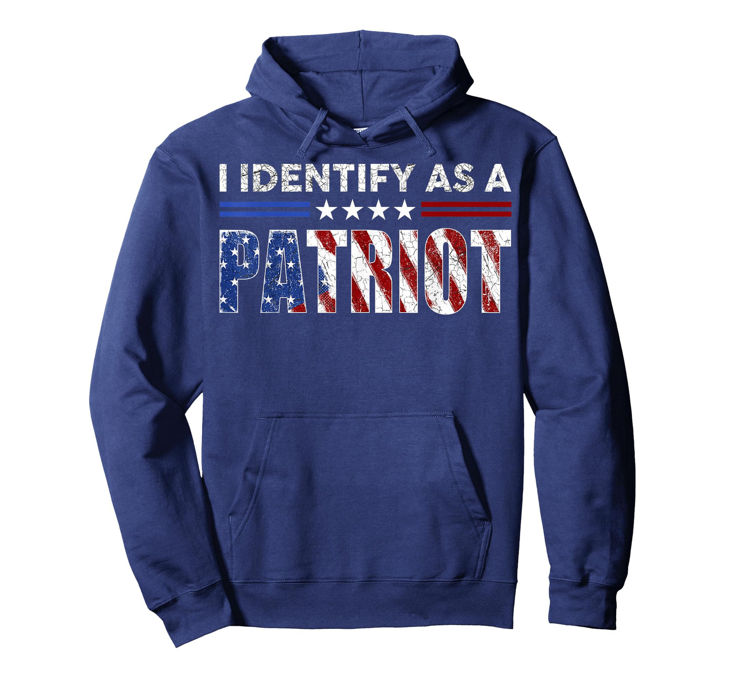 I Identify As A Patriot American Flag Veterans Patriotism T-Shirt