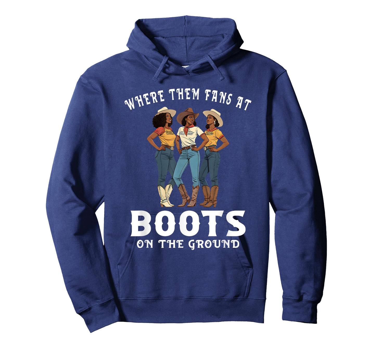 Boots on the Ground Tee Where them Fans at Quarterhorse Tee T-Shirt