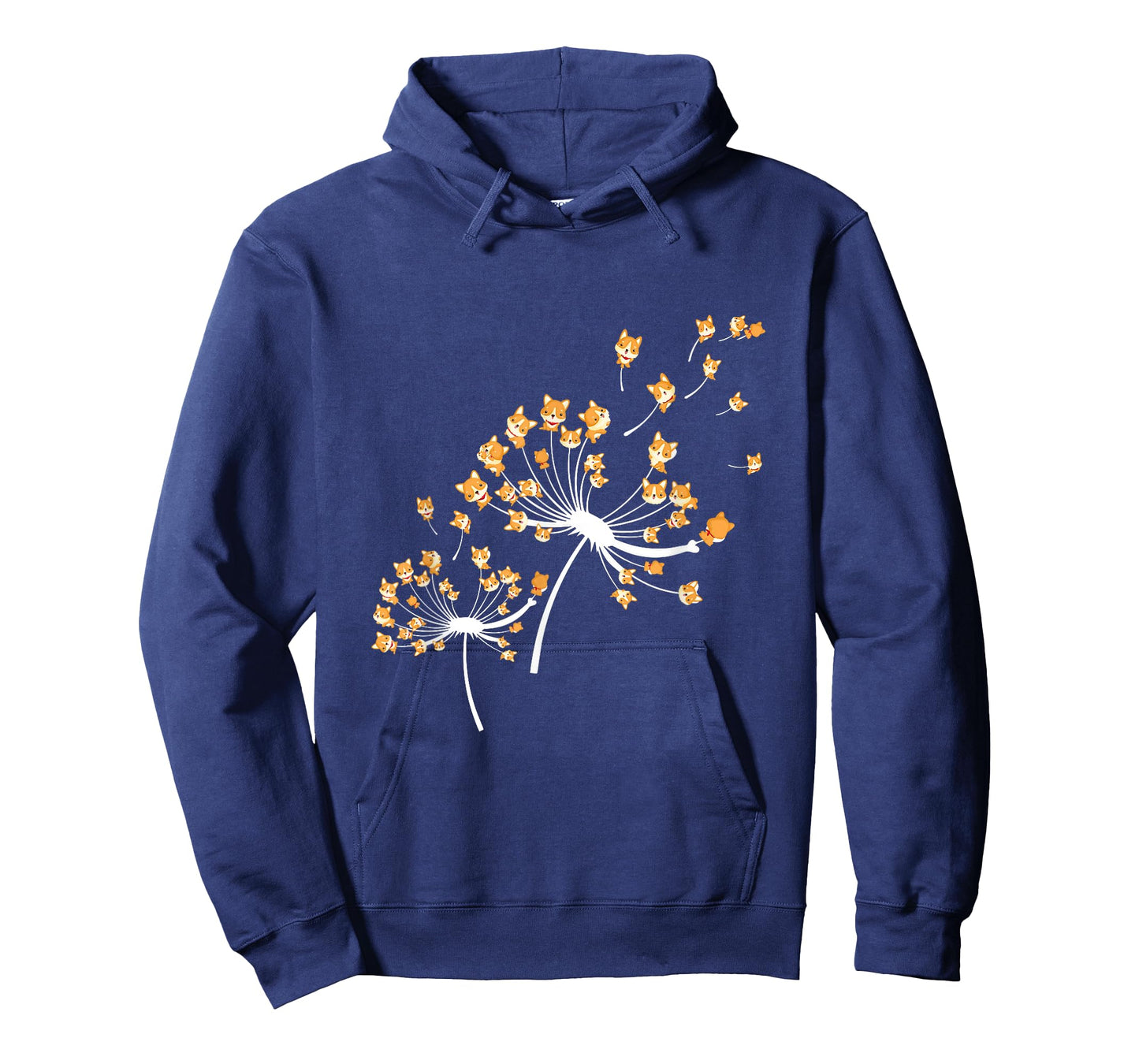 Corgi Flower Fly Dandelion Funny Dog Owner Lover T-Shirt for Men Women Girls Kids