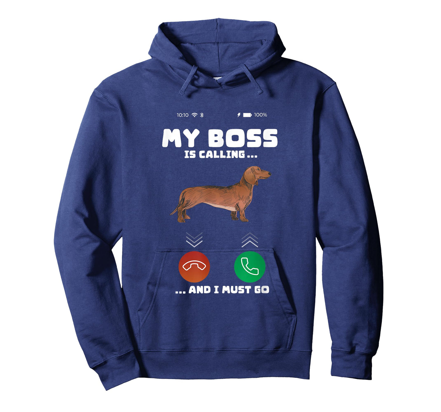 For Dog Owner My Boss Is Calling I Must Go Funny Dog Meme T-Shirt