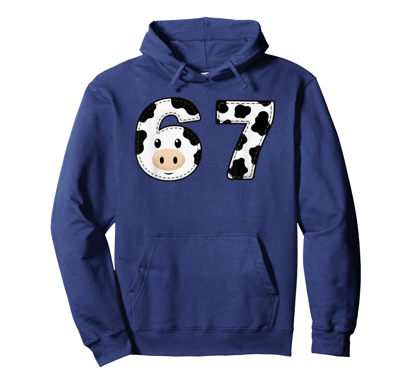 Six Seven 67 Cow Print Numbers 6 and 7 Animal Whisperer Farm T-Shirt