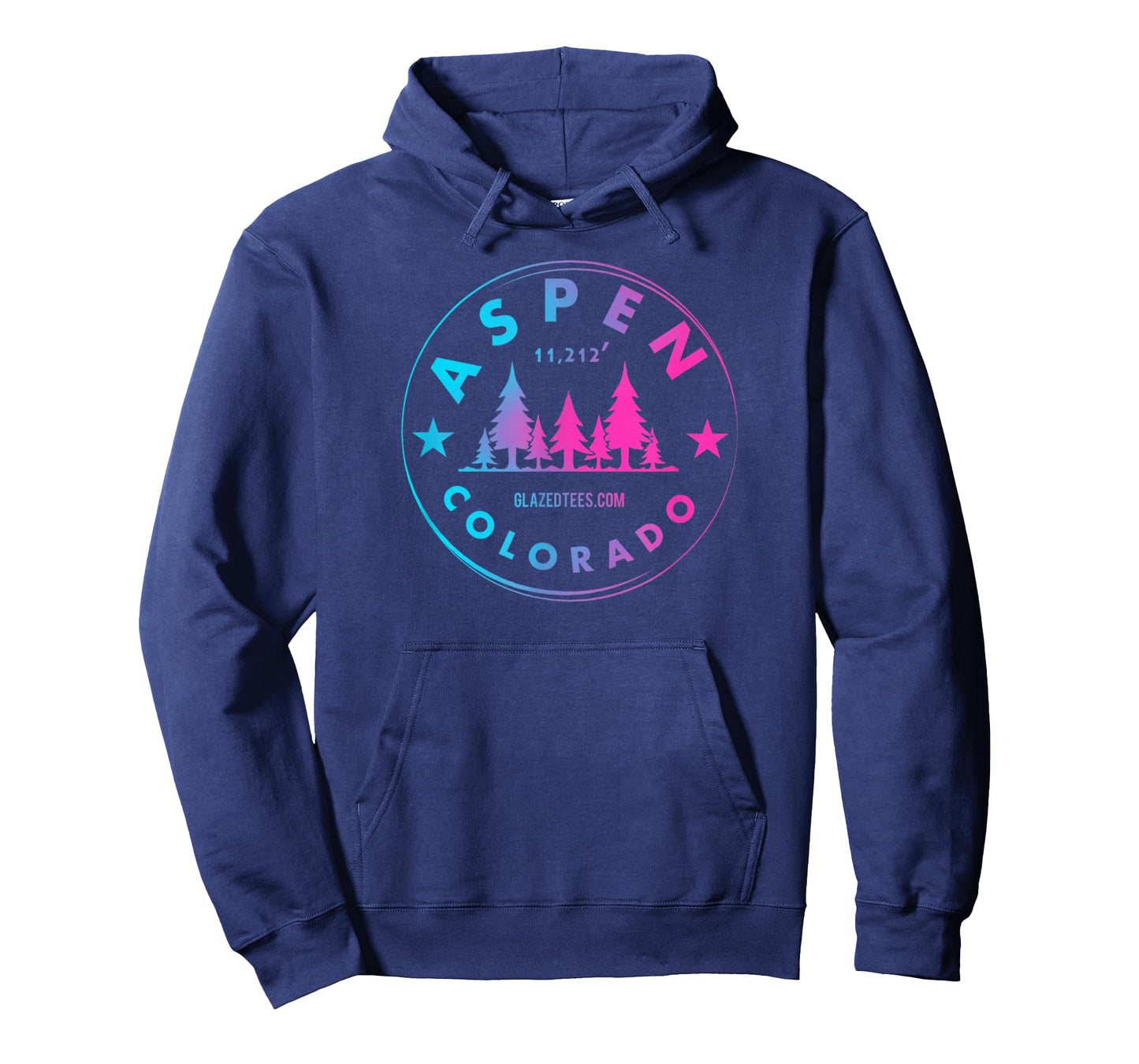 Aspen Colorado - Retro Big Mountain Forest T-Shirt