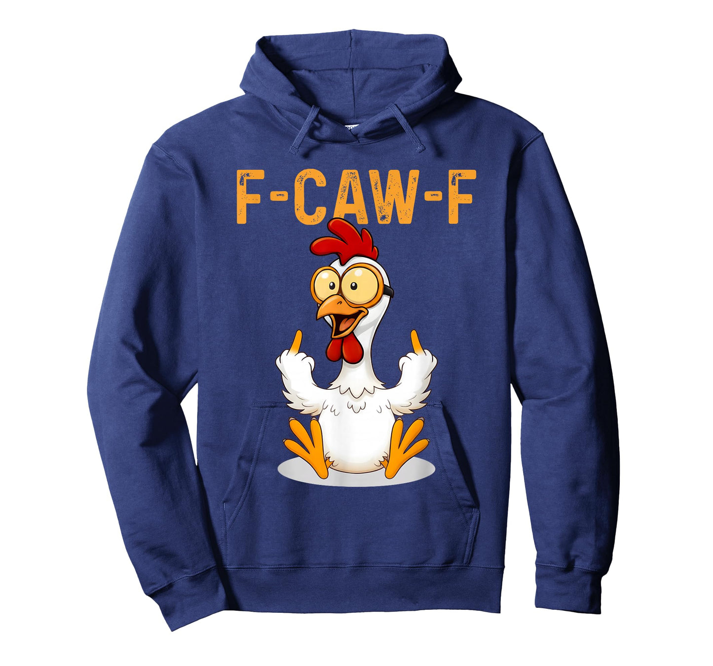 Funny F-Awk-F Chicken F-Caw-F Rooster Pun Retro T-Shirt