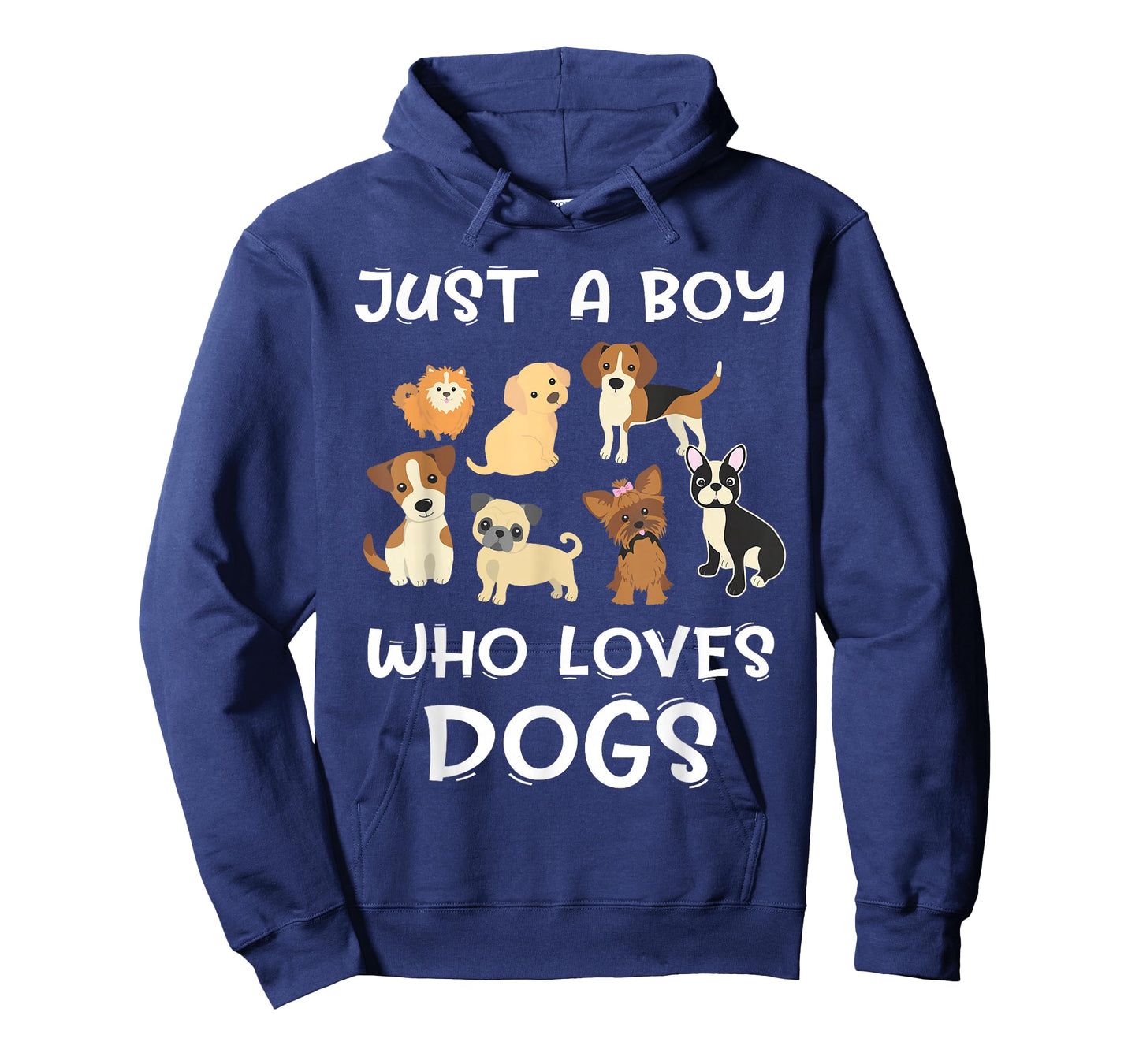 Just a boy who Loves Dogs - Funny Puppy T-Shirt Small