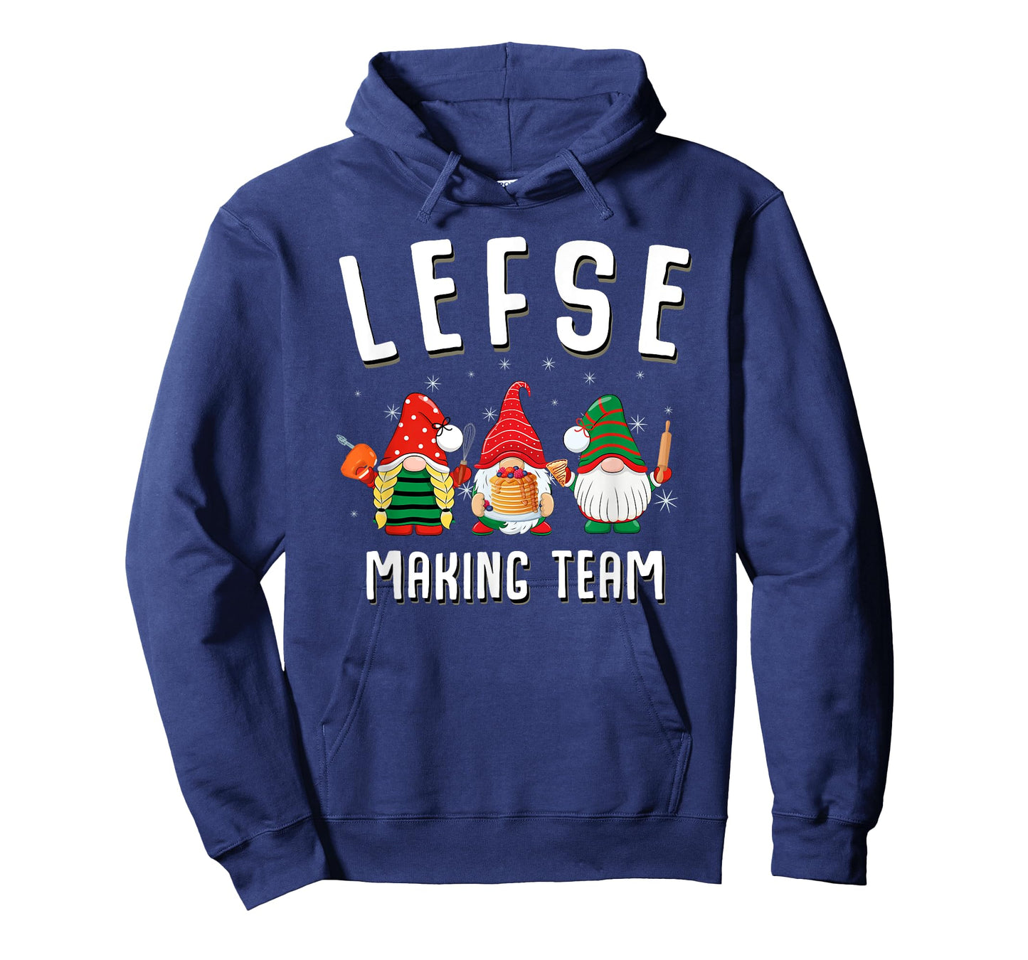 Lefse Making Team Christmas Baking Gnomes T-Shirt