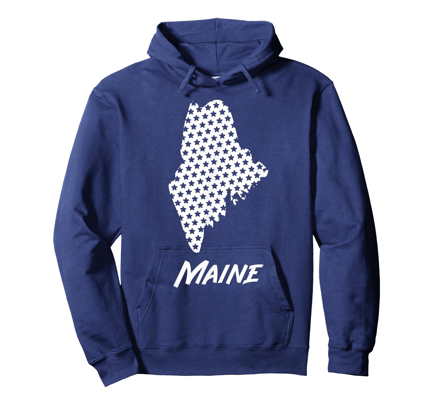 Maine USA State Outline Stars Vintage Retro Design T-Shirt