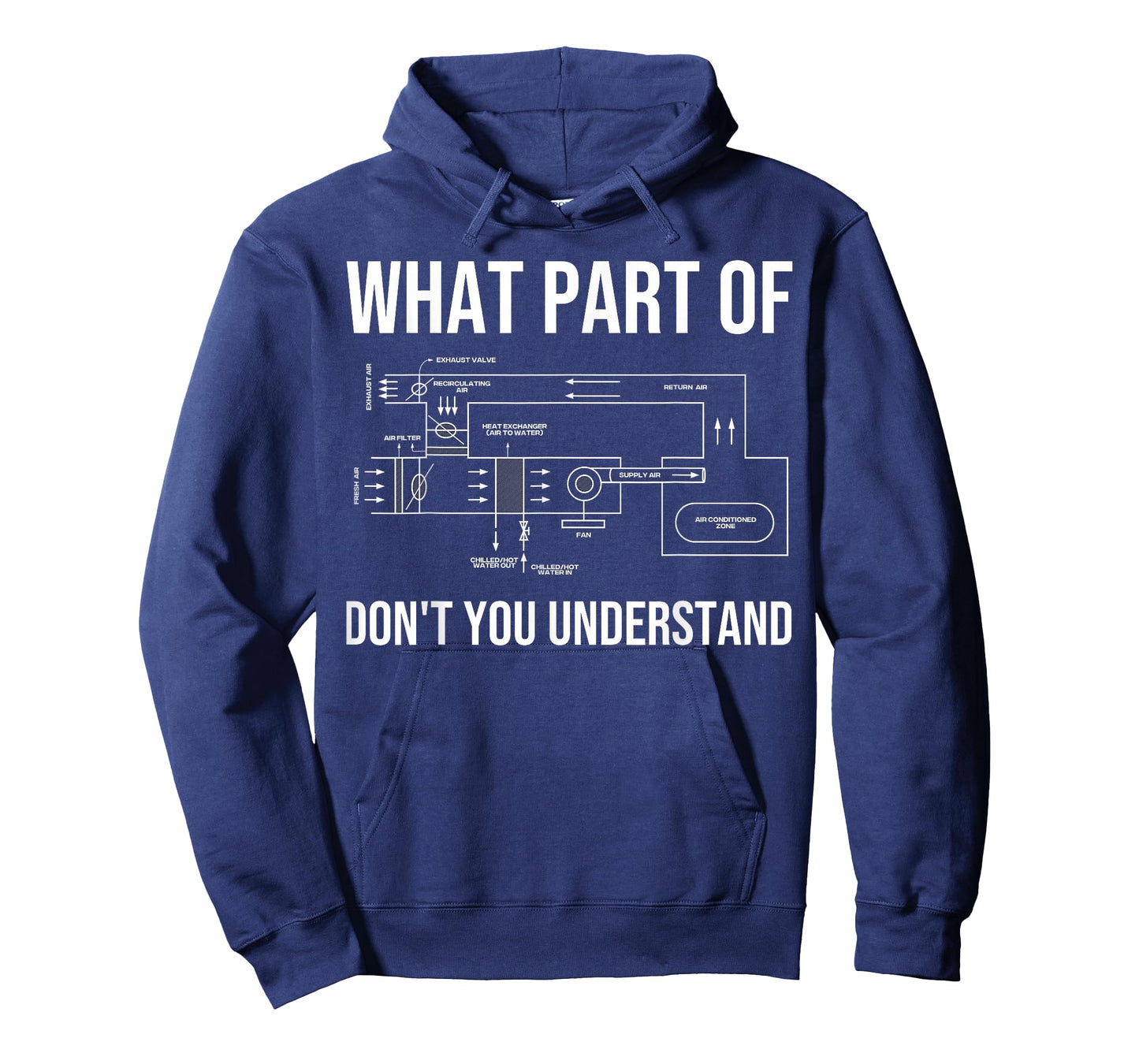 Funny HVAC Design for Men Dad HVAC Installer Engineers Tech T-Shirt
