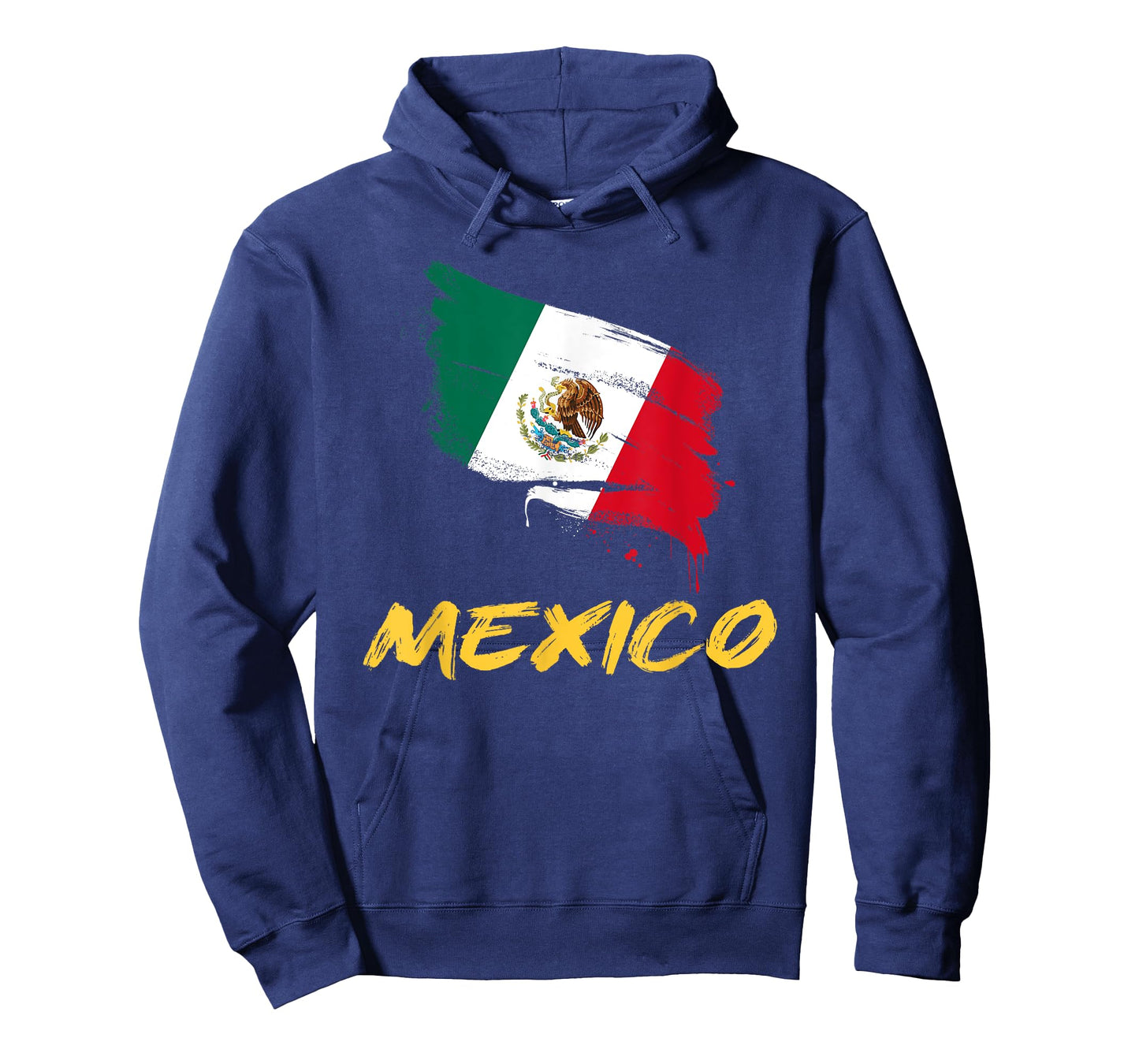 Mexico MX Mexican Heritage Flag Paint Stroke T-Shirt