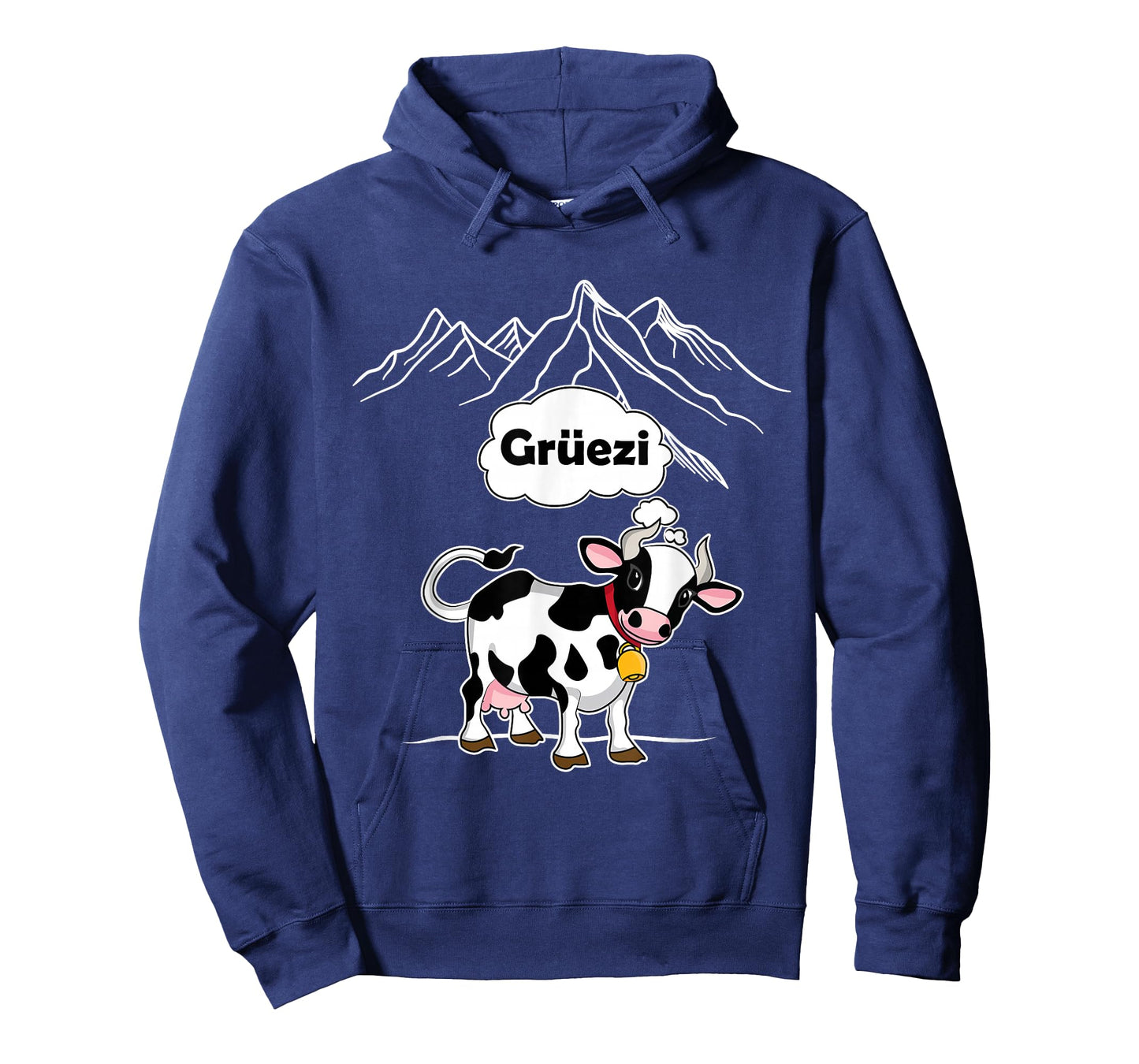 Switzerland Cow Gruezi Swiss German Mountains T-Shirt