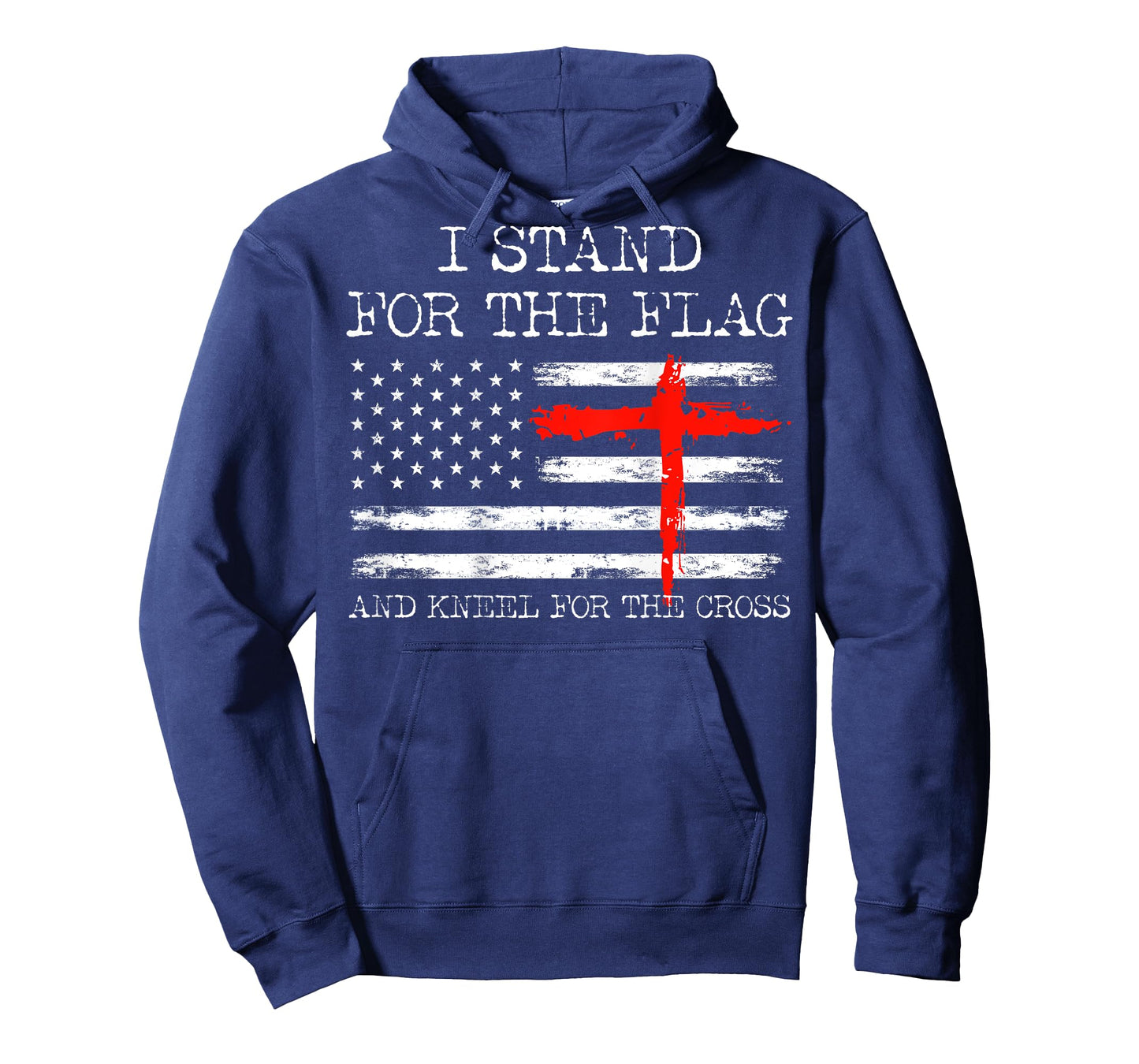 I Stand For The Flag And Kneel For The Cross USA (On Back) T-Shirt
