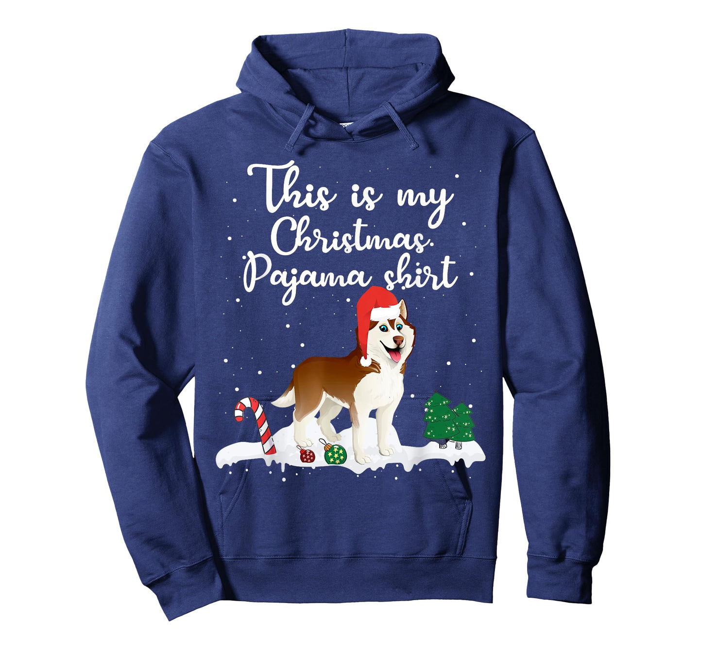 This Is My Christmas Pajama Siberian Husky Dog Mom Dad T-Shirt