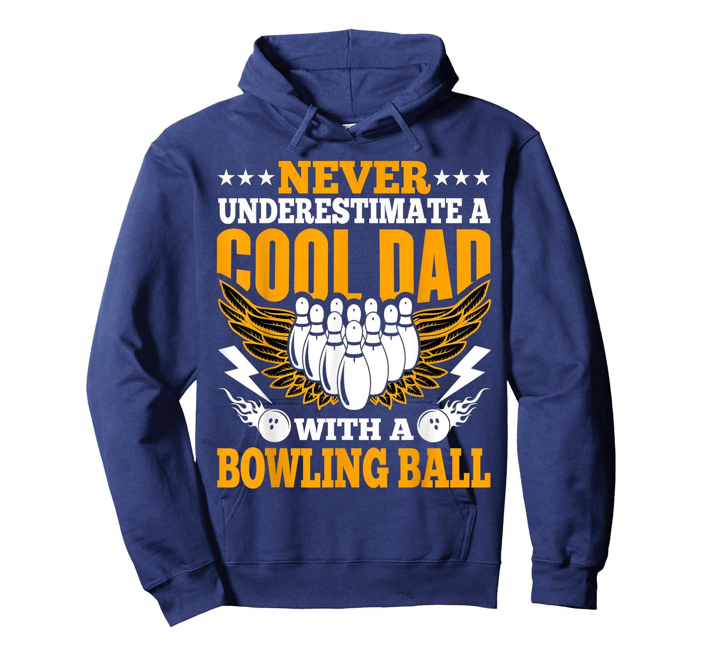 Bowling Lovers Never Underestimate a Cool Dad with a Bowling T-Shirt