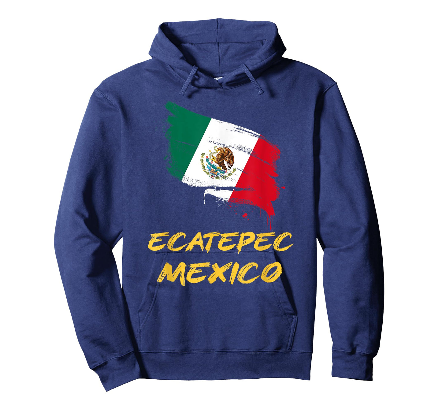 Ecatepec Mexico MX Mexican Heritage Flag Paint Stroke T-Shirt