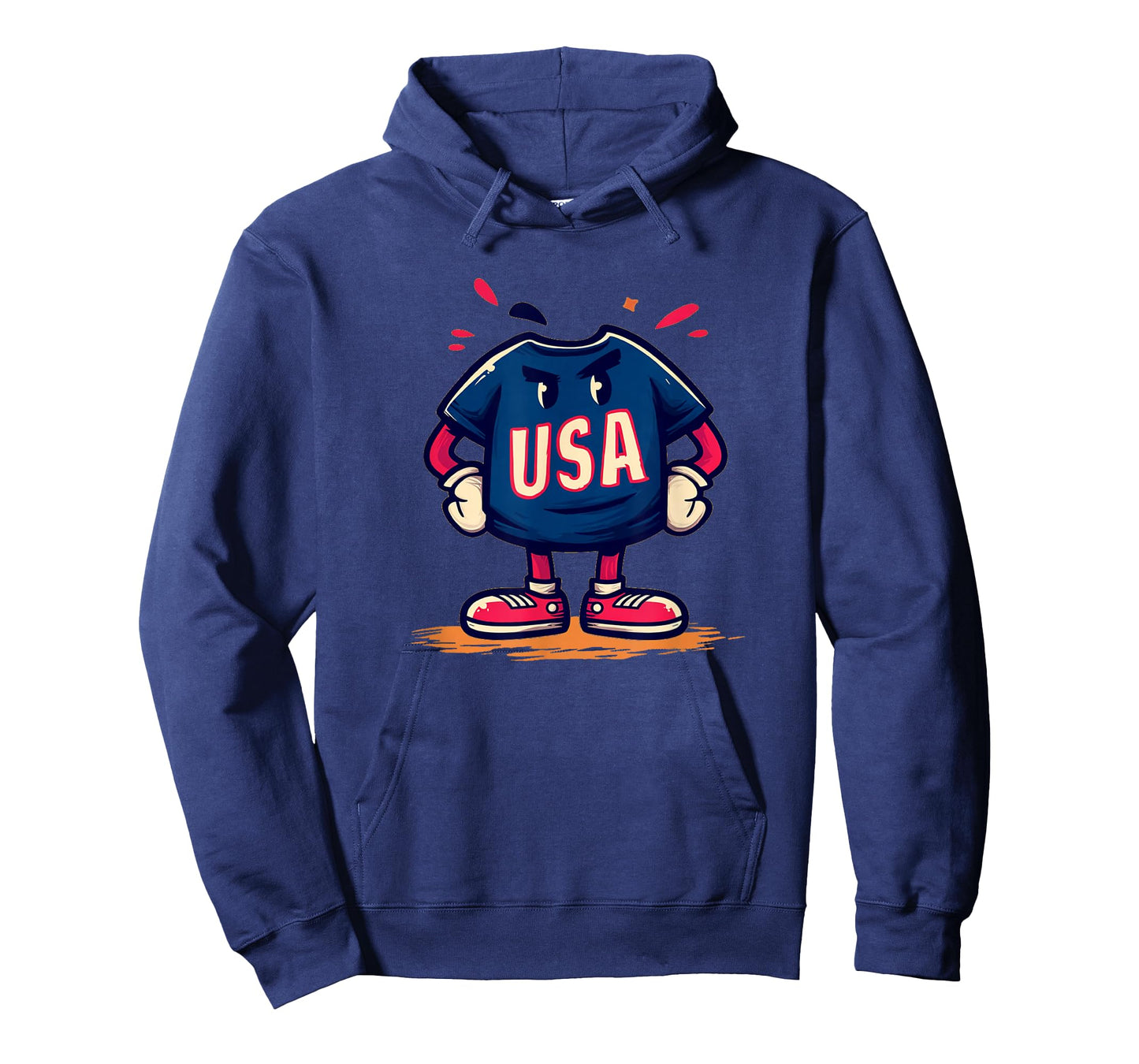 Simple USA Mascot Guy Costume for Boys and Girls T-Shirt