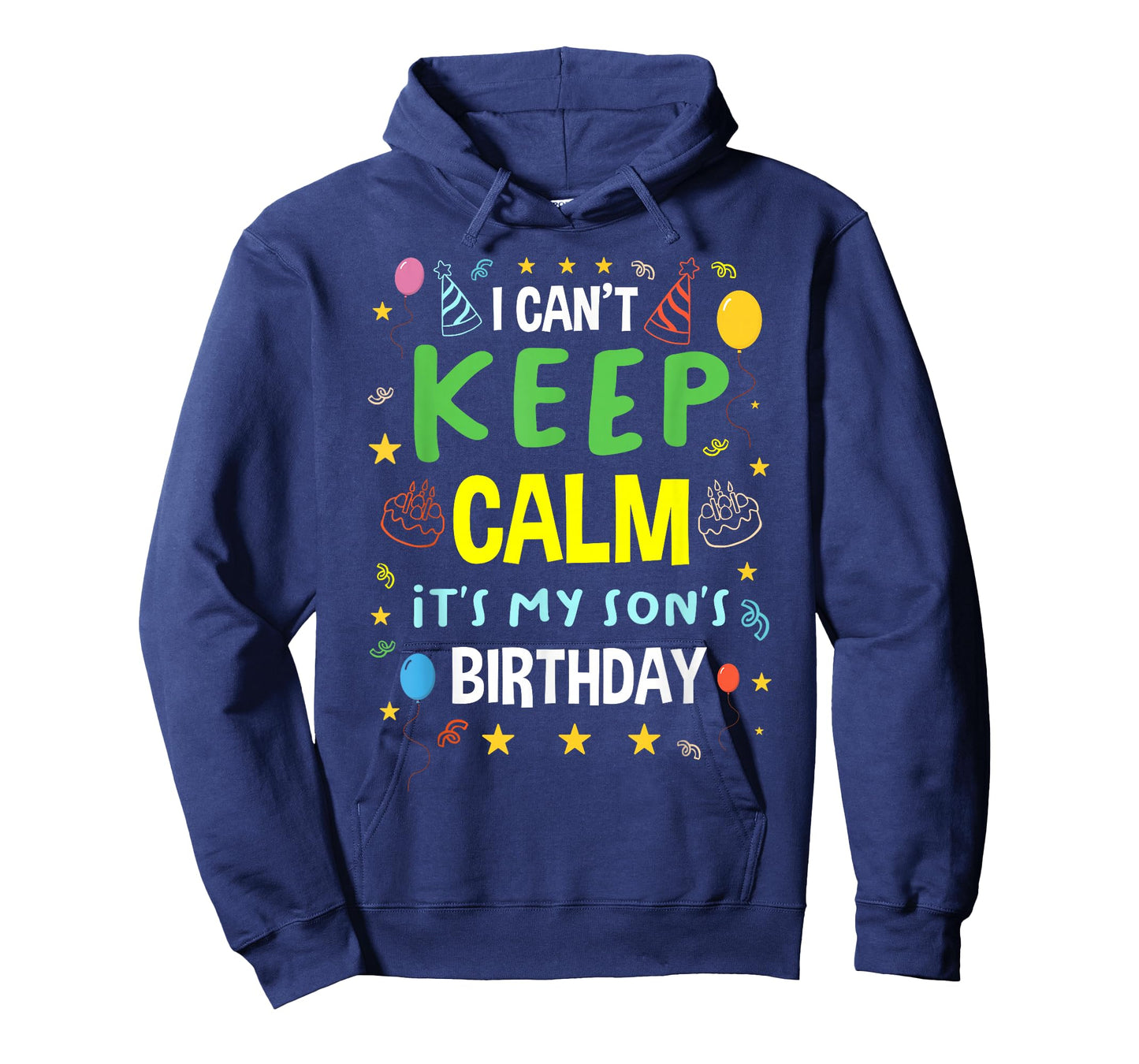 I Cant Keep Calm It's My Son's Birthday Party Cake Child Kid T-Shirt