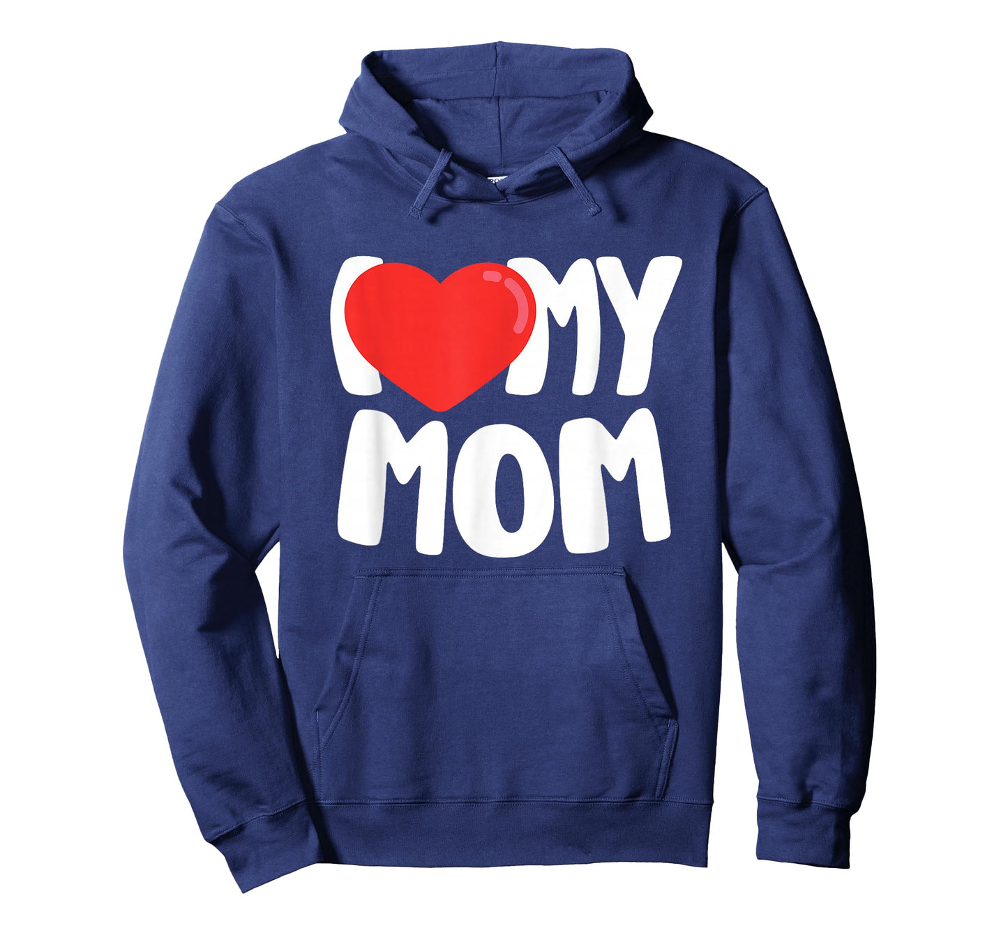 I Love My Mom T-Shirt with Large Red Heart T-Shirt