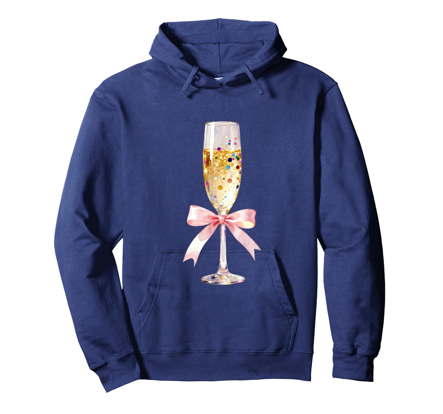 Cheer Happy New Year Coquette Bow Champagne New Year's Eve T-Shirt