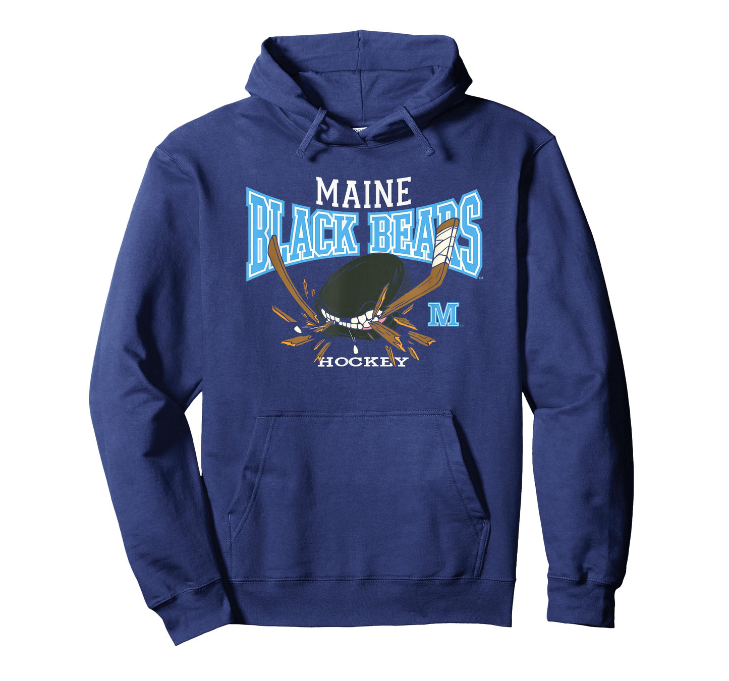 Maine Black Bears Hockey Bite Black Officially Licensed T-Shirt