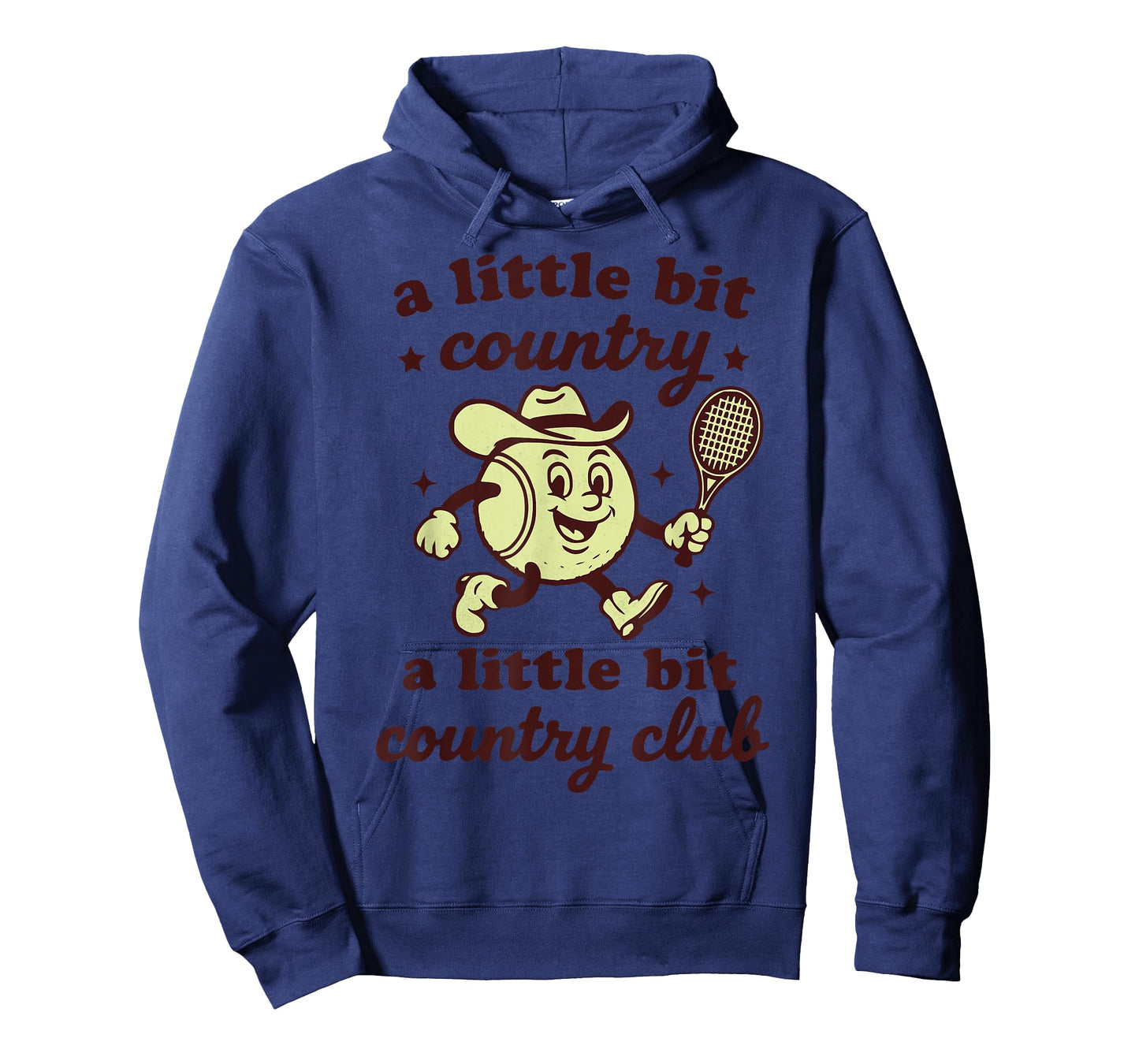 Retro Western Country Club Tennis Themed Party Cowboy Women T-Shirt