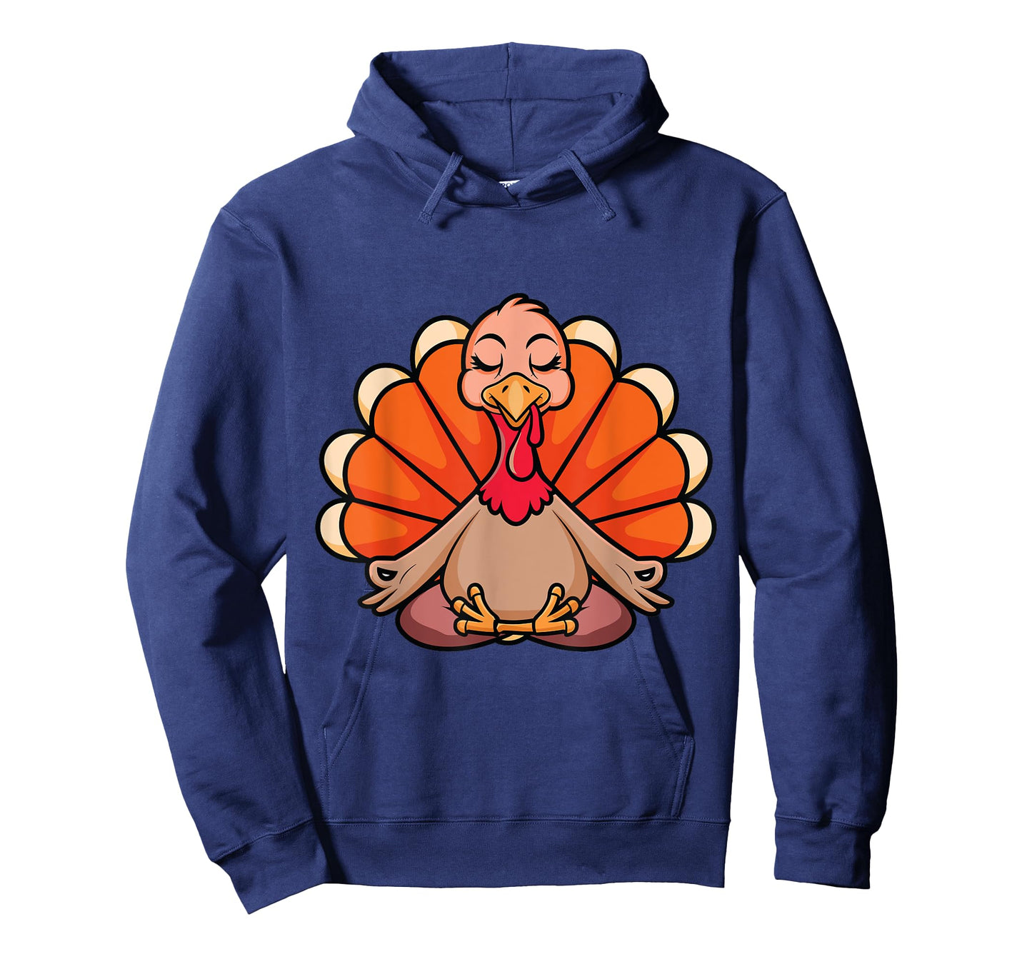 Turkey Yoga Thanksgiving Day Meditating Namaste Fall Women T-Shirt