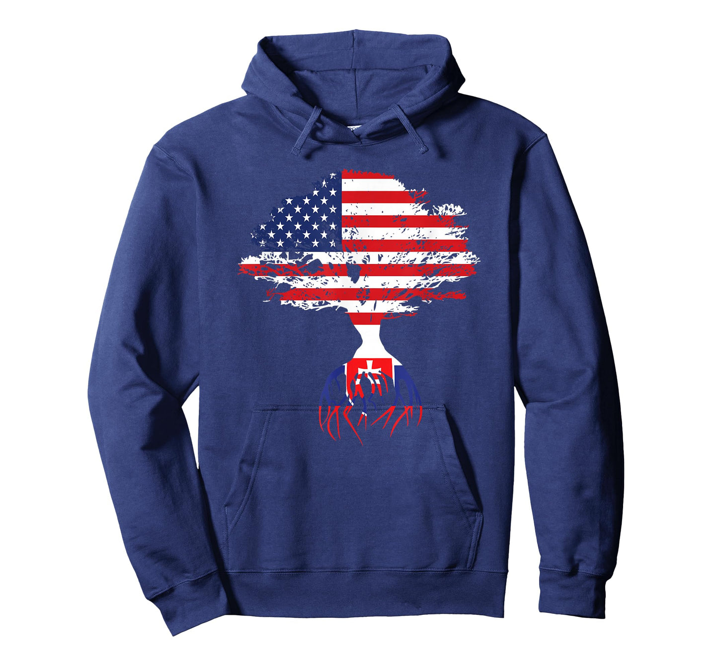 Slovak Roots American Flag Slovakia Gifts T-Shirt