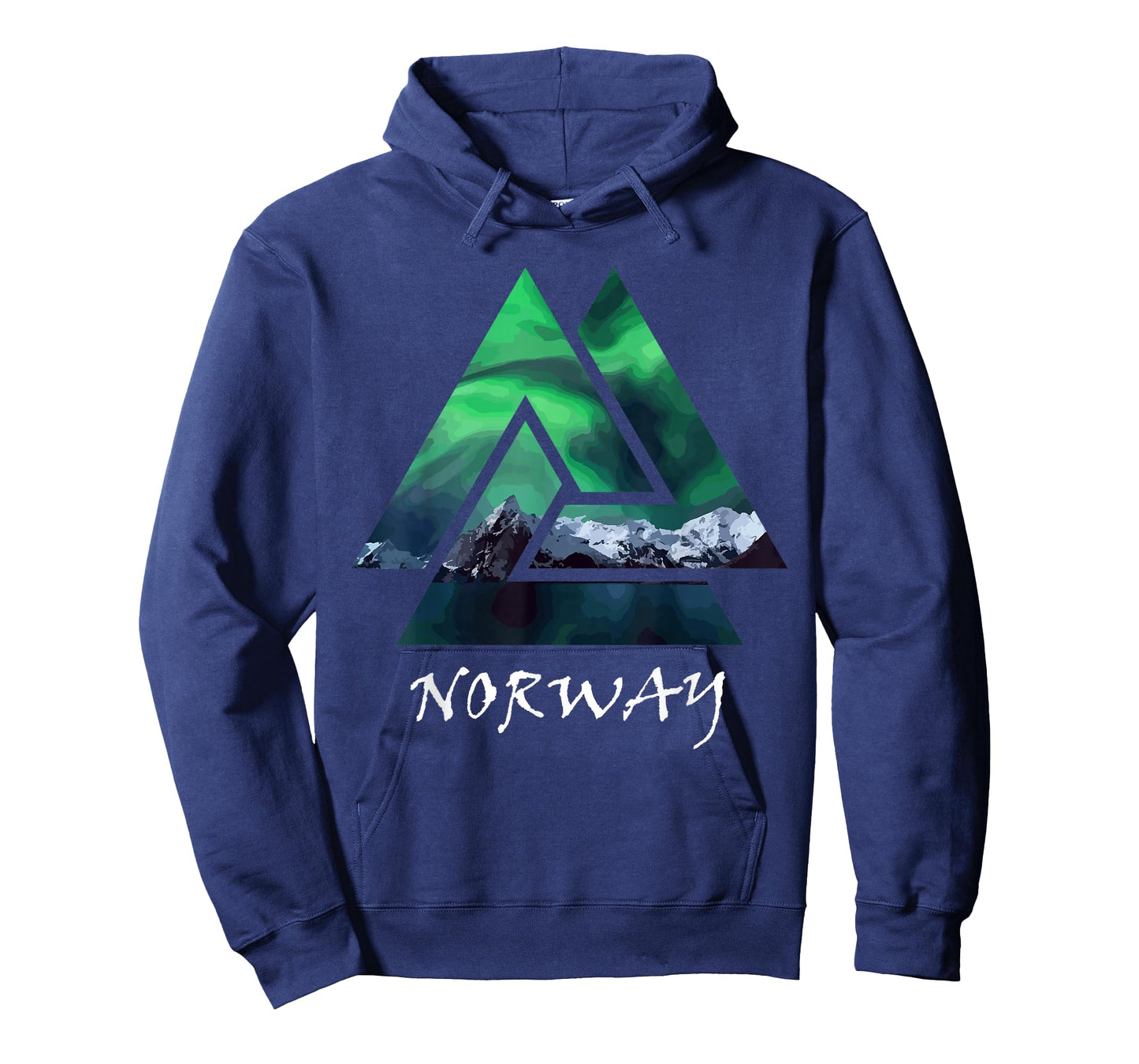 Norway Northern Lights Geometric T-Shirt