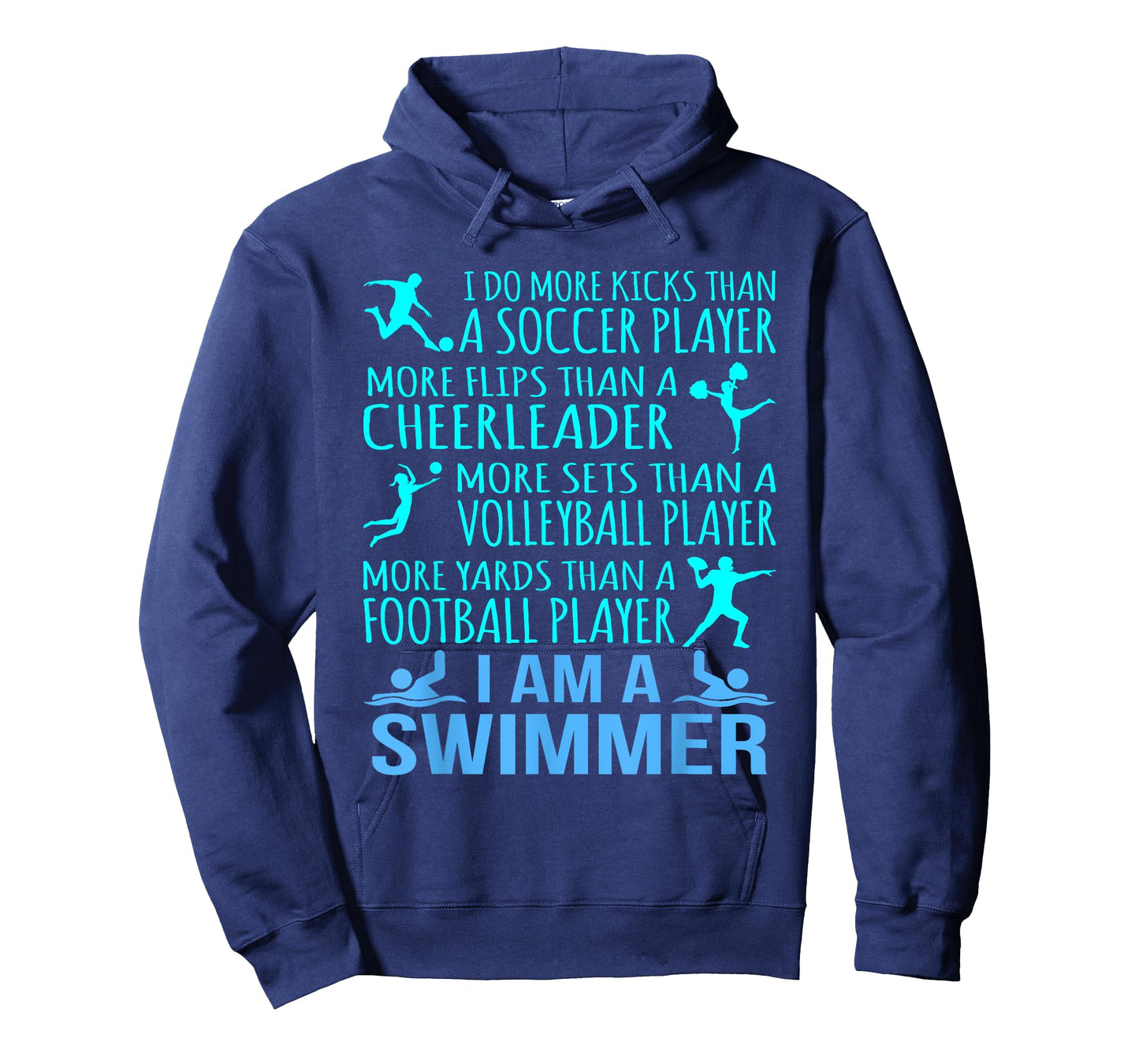 I Am A Swimmer Funny Swimming Swim Coach Men Women Graphic T-Shirt