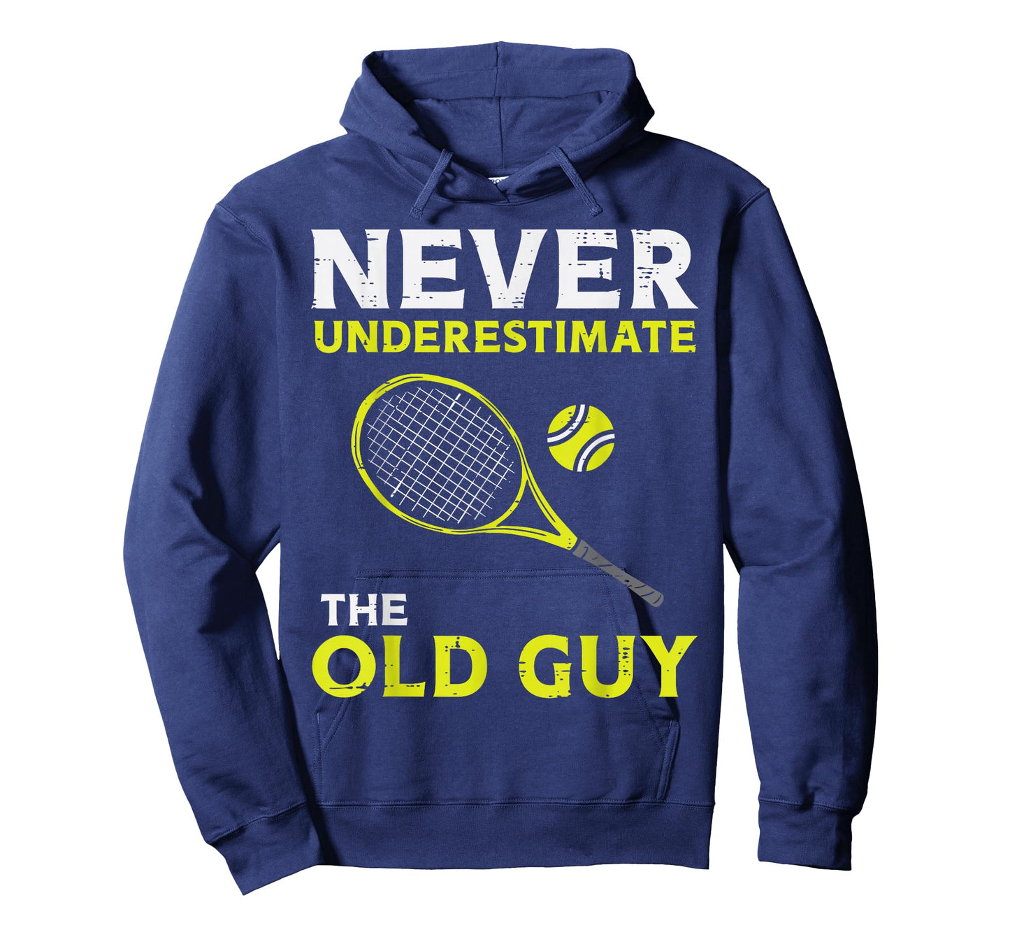 Never Underestimate The Old Guy Tennis Player Coach Men T-Shirt
