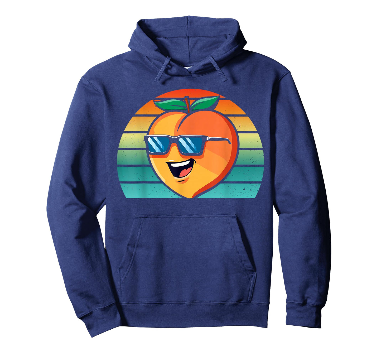 Funny Cool Peach with Shades Retro Summer Vibes T-Shirt