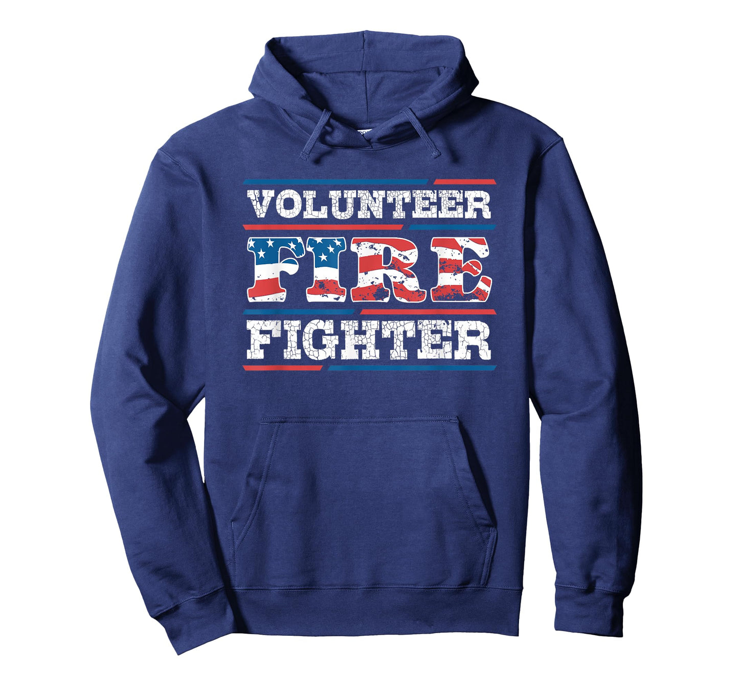 Firefighter Volunteer American Flag Fire Department Fireman T-Shirt