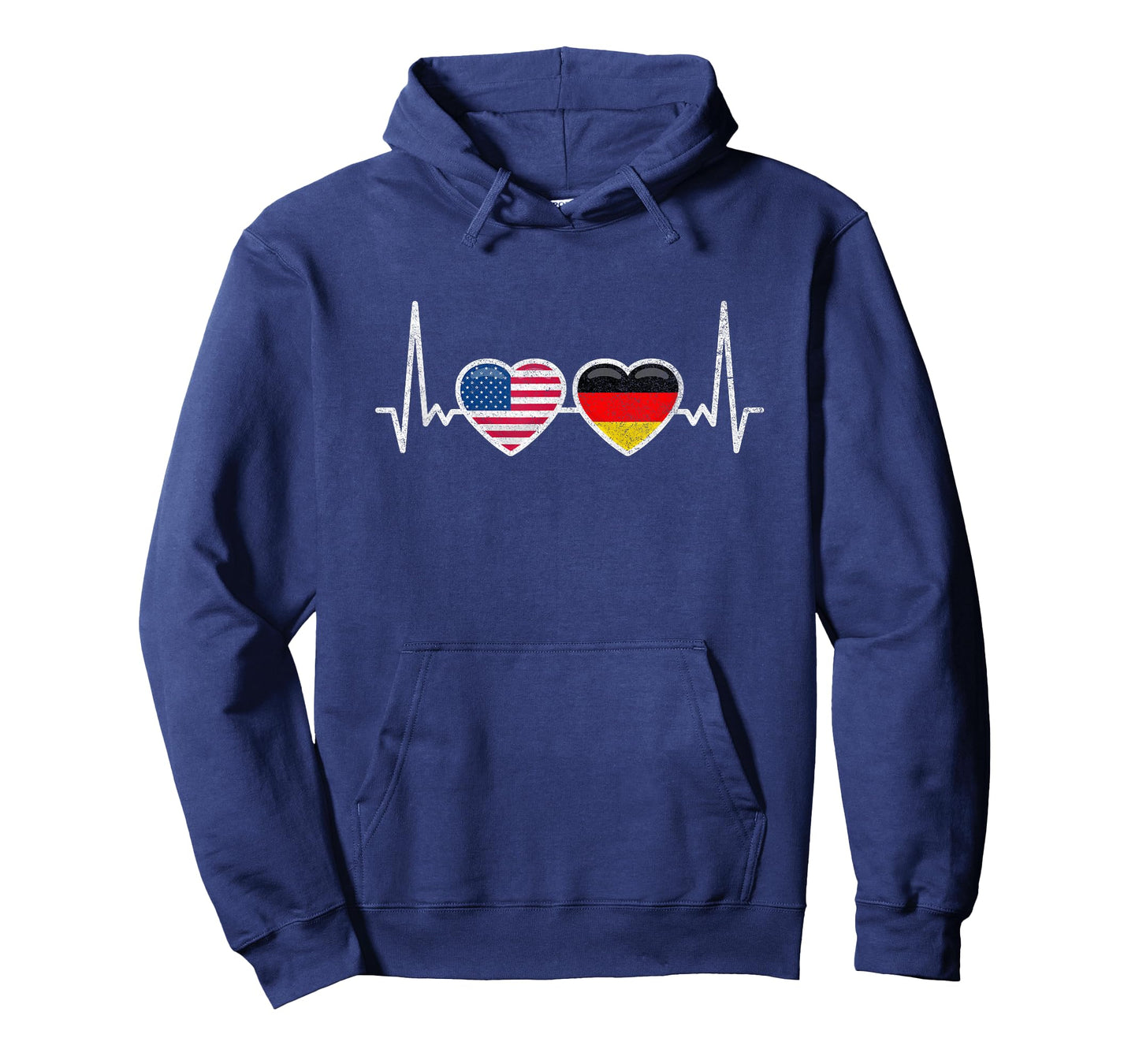 Germany USA Heartbeat Flag American German T-Shirt
