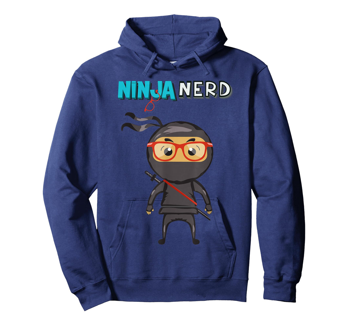 Ninja Nerd T-Shirt, Blue, S
