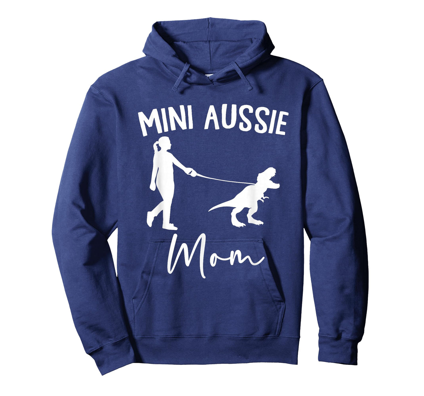 Mini Aussie Mom Australian Shepherd Dog Dinosaur Women Mama T-Shirt