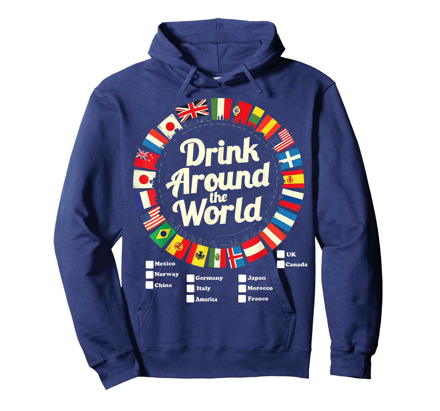 Adult Vacation Drinking Countries International National T-Shirt