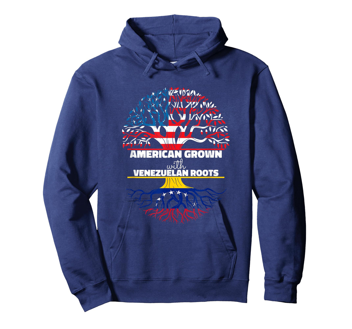 American Grown With Venezuelan Roots Half Usa Venezuela Flag T-Shirt