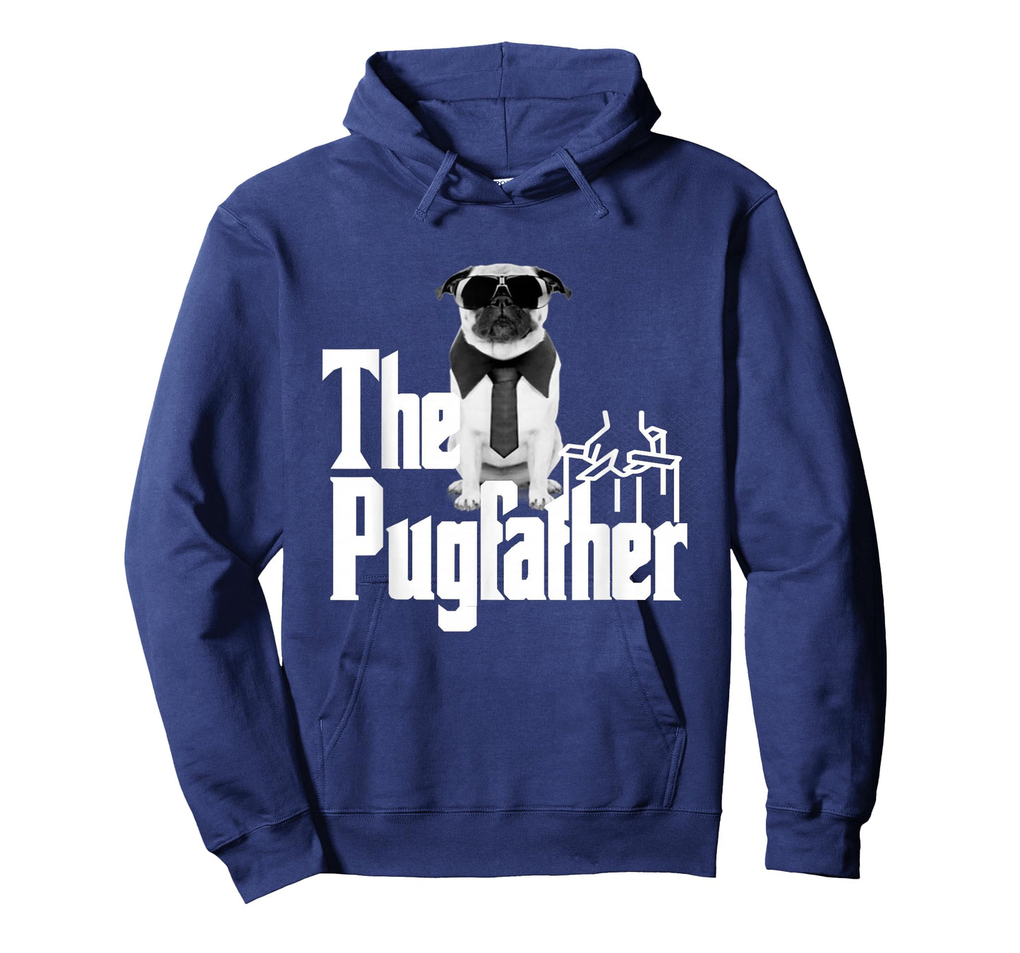 The Pugfather Funny Dog Design for Pug Dads Who Love Dogs. T-Shirt