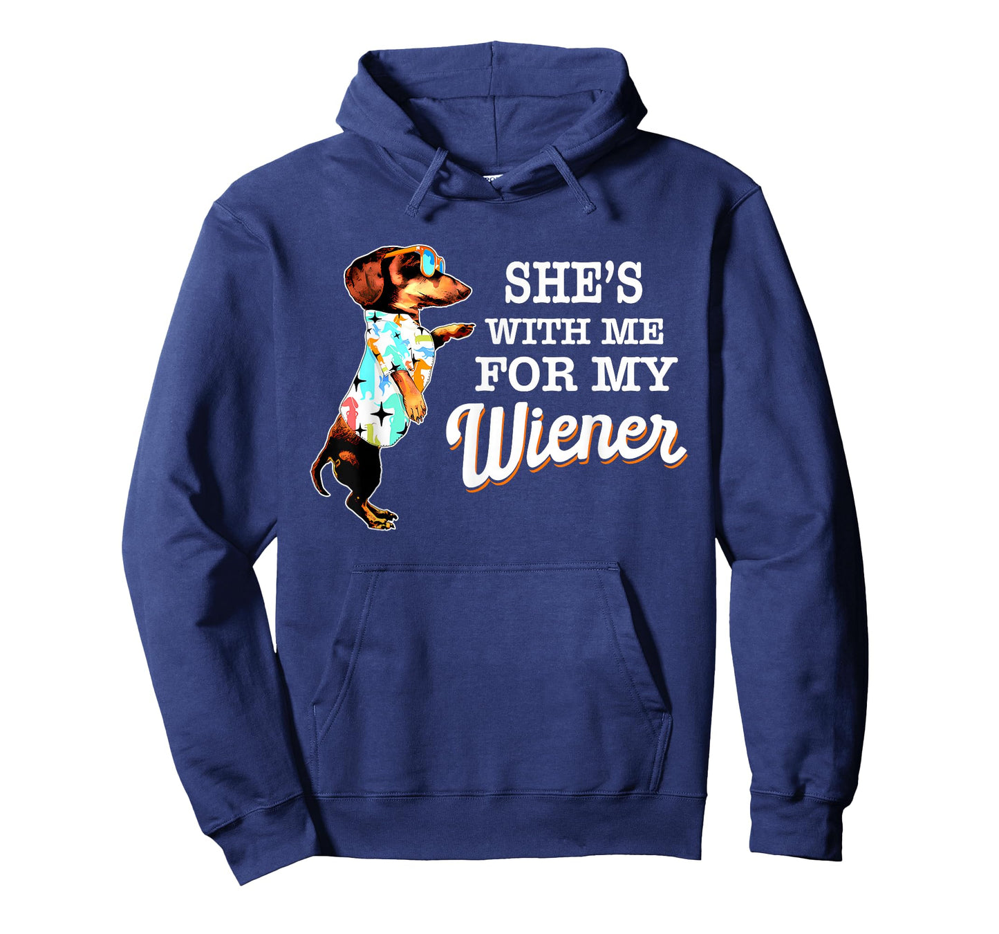 She's With Me For My Wiener Funny Dog Lovers T-Shirt