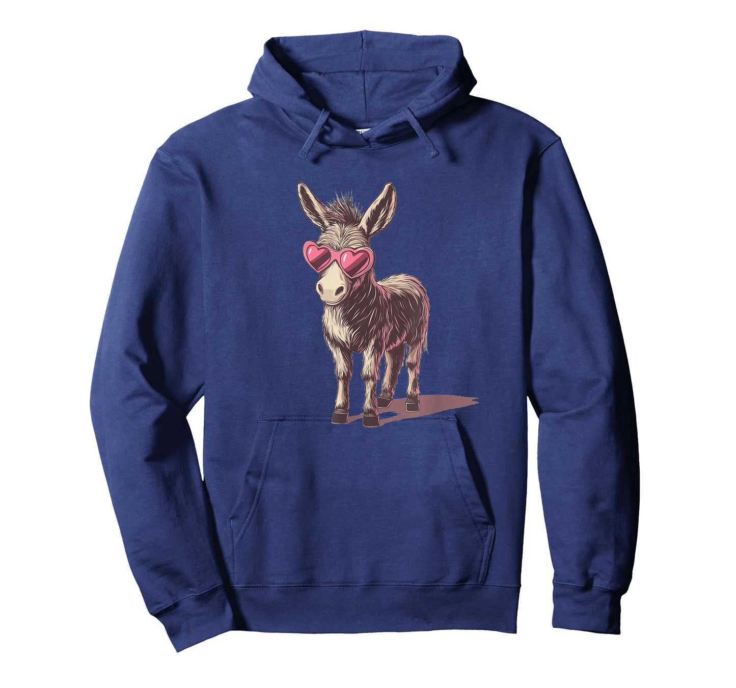 Funny Heart Sunglasses and Lovely Donkey Costume T-Shirt