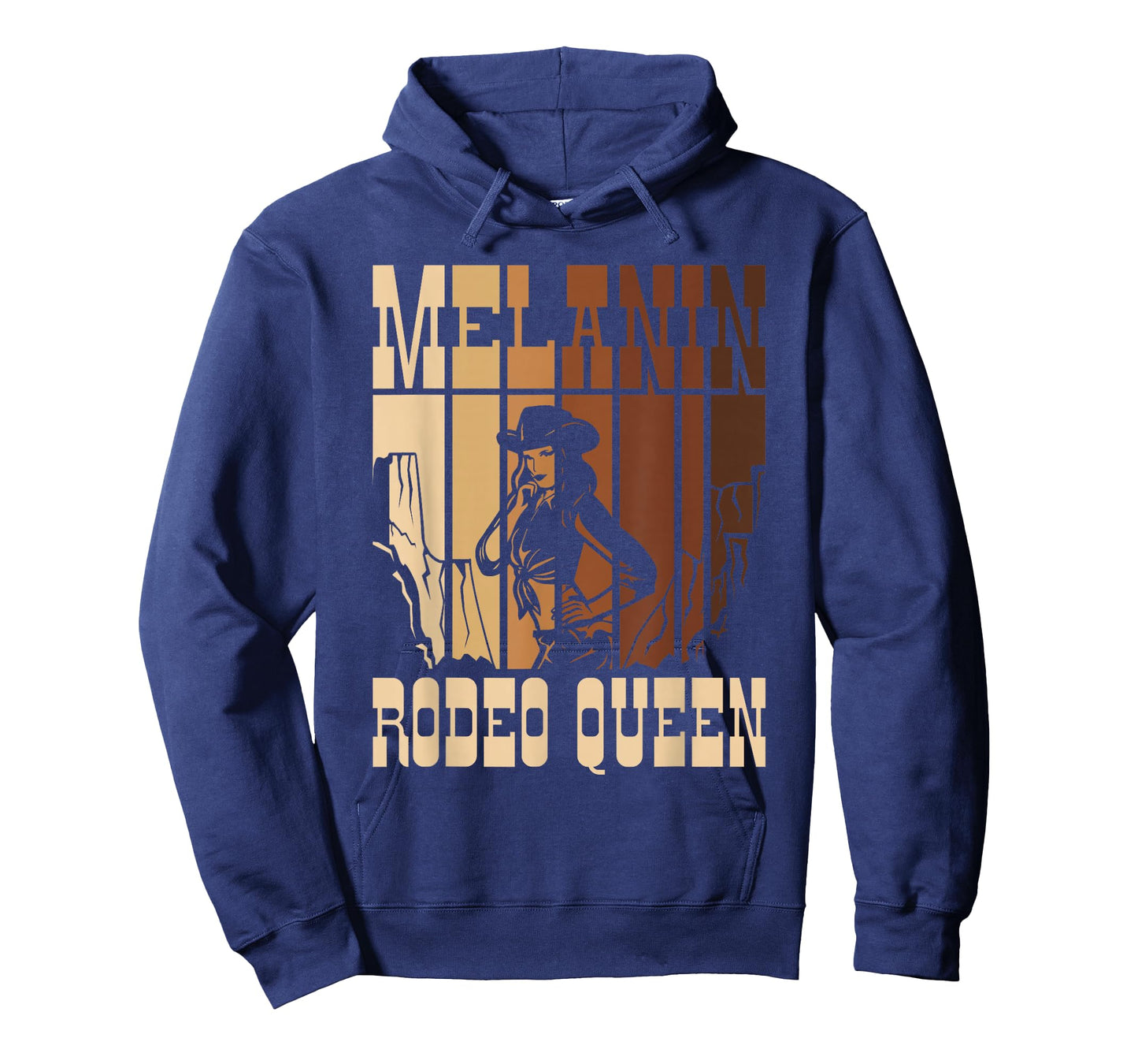Melanin Rodeo Queen Country African American Cowgirl T-Shirt