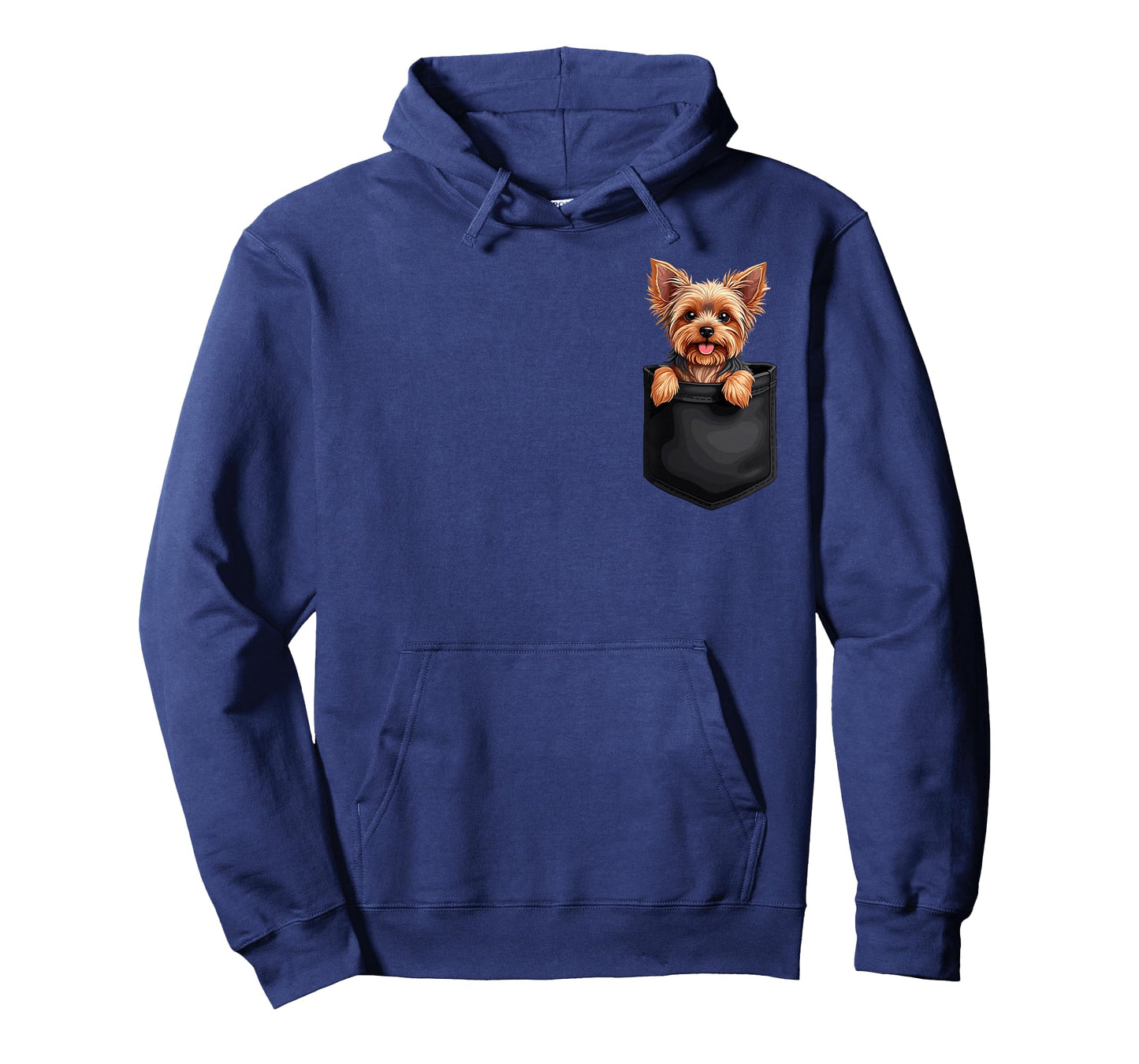 Puppy Yorkshire Terrier in Your Pocket Peeking Dogs Lover T-Shirt