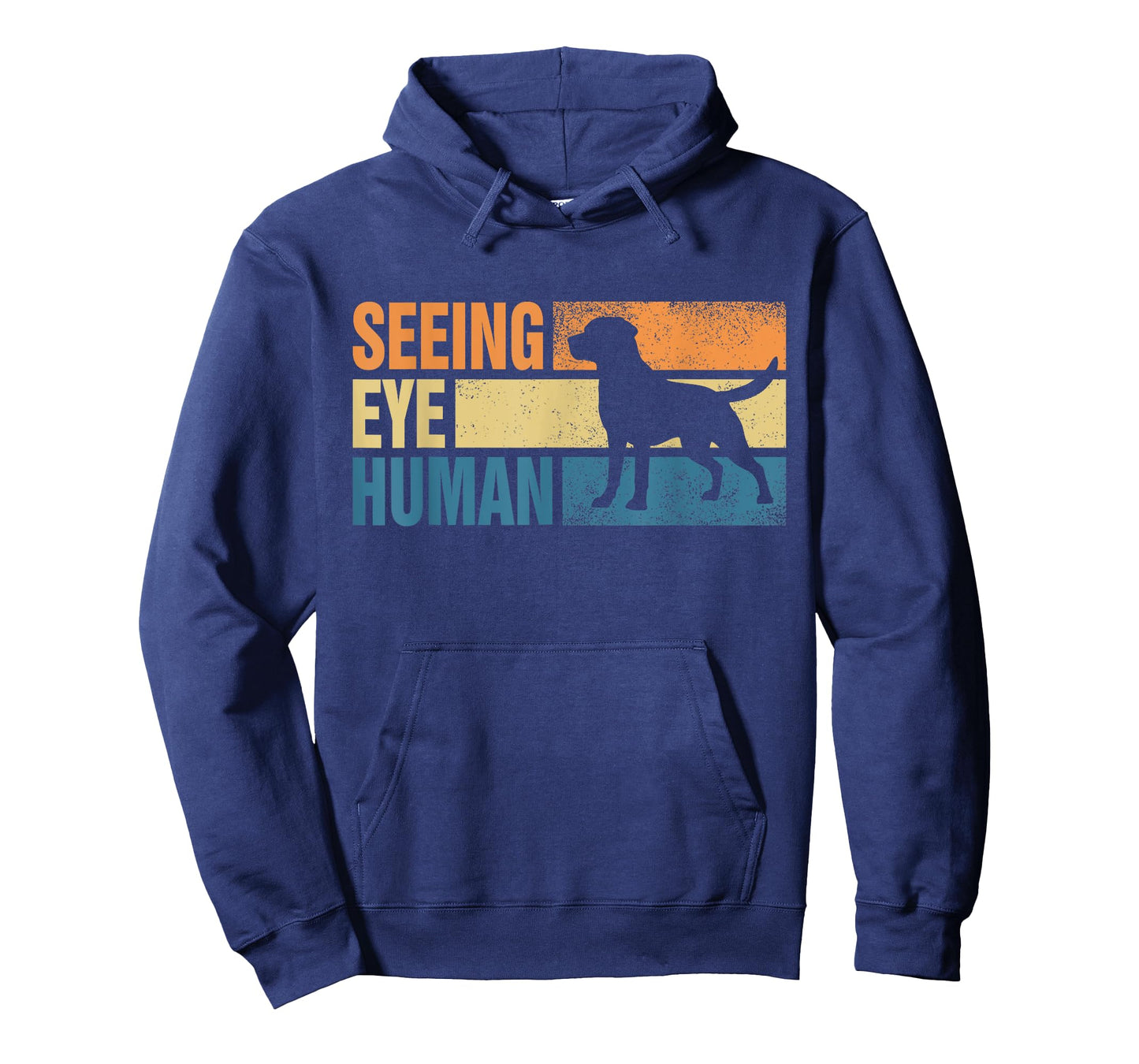 Blind Dog Funny Seeing Eye Human Dog Owner Lovers T-Shirt