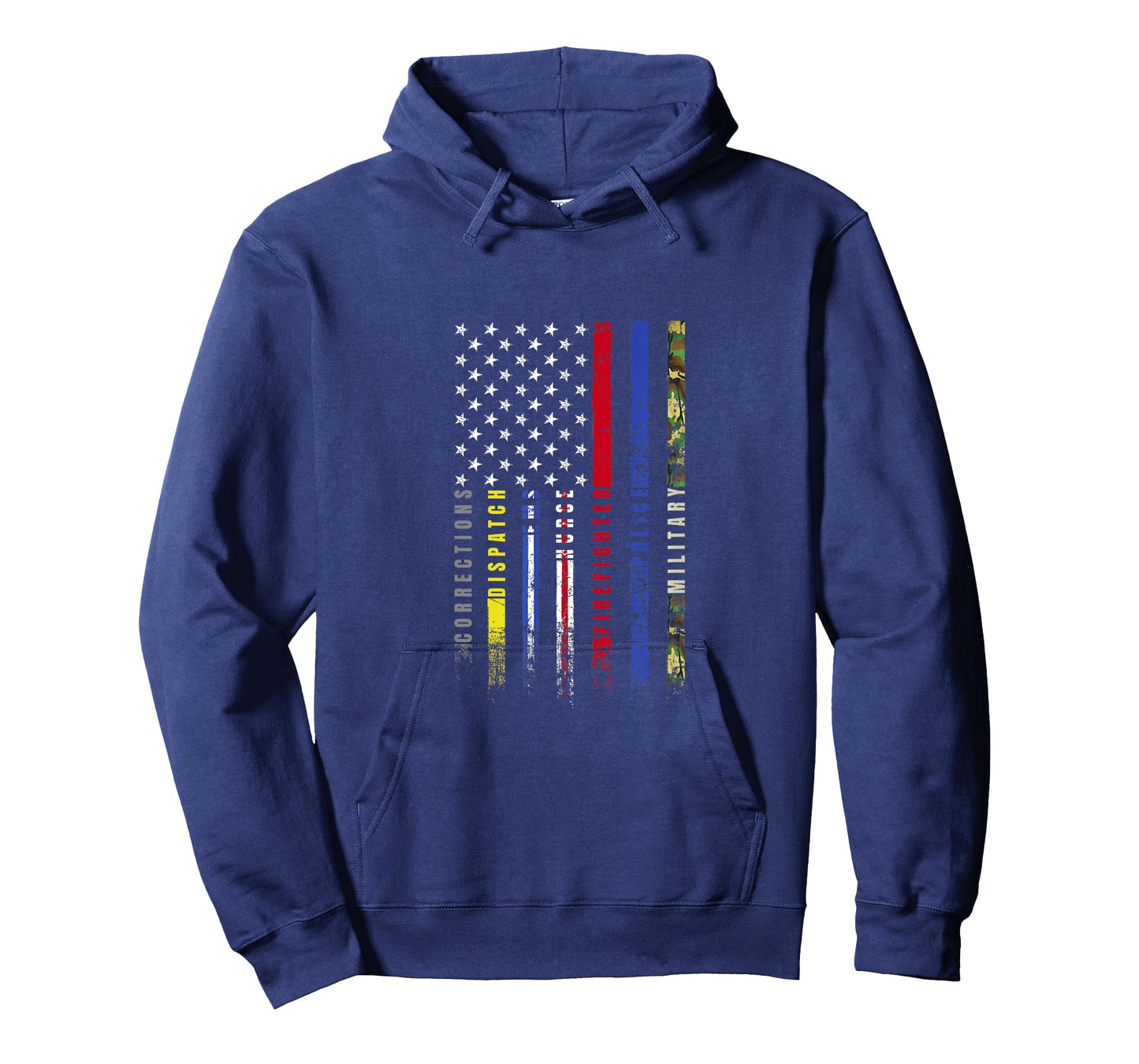 First Responders Hero Flag Nurse EMS Police Fire Military T-Shirt