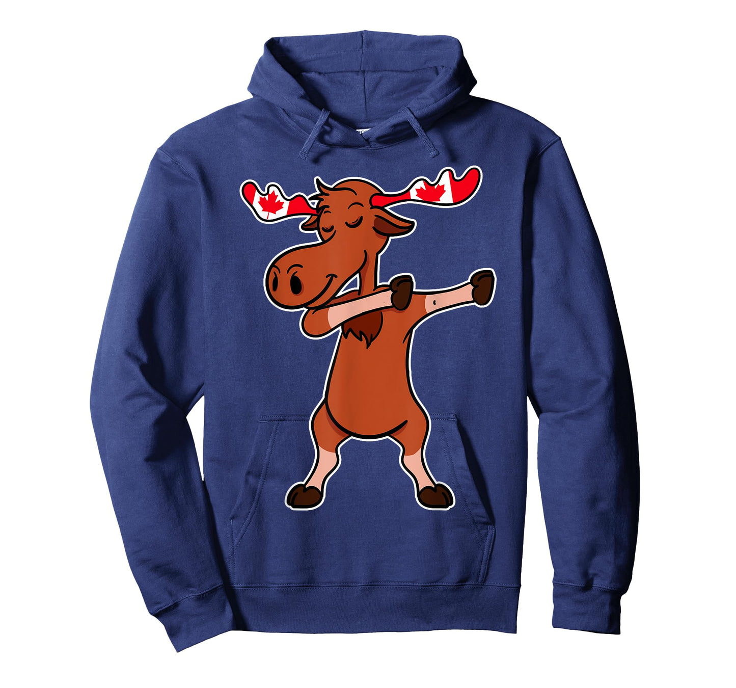 Dabbing Moose Shirt Dancing Canada Elk Canadian Flag Gift T-Shirt