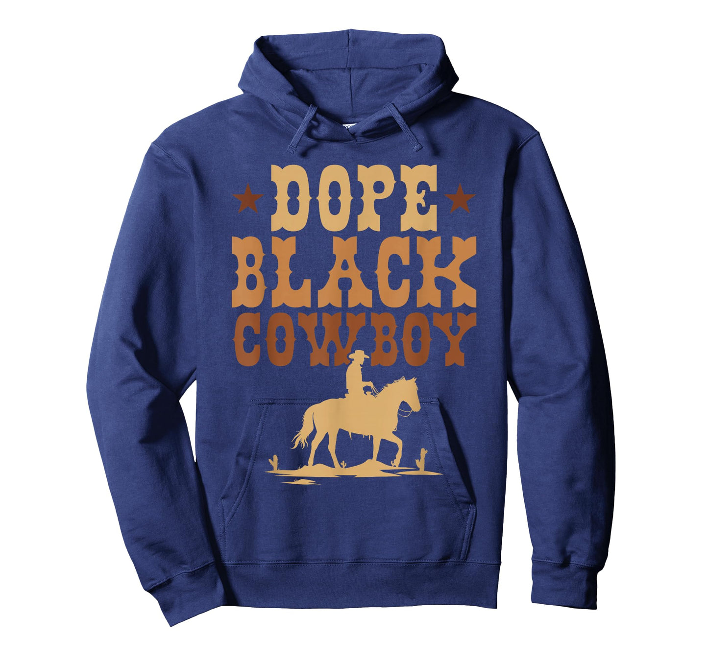 Dope Black Cowboy Melanin Black African Rodeo Cowboy T-Shirt