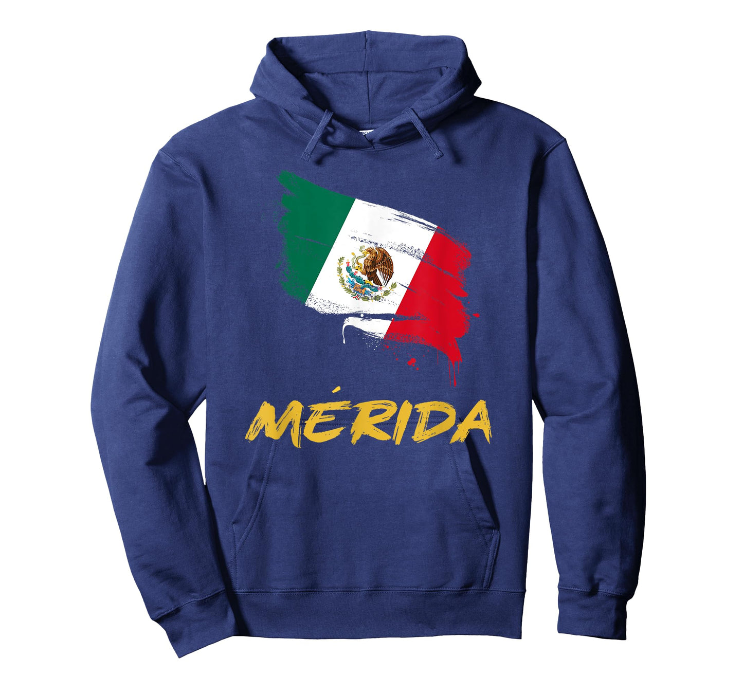 Merida Mexico MX Mexican Heritage Flag Paint Stroke T-Shirt